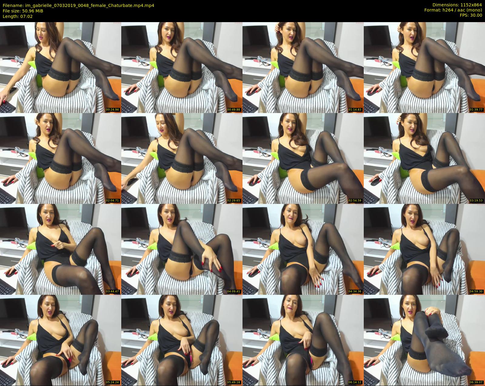 im_gabrielle — 8 minute Chaturbate female cam show recording, 720p, Mar 7, 2019