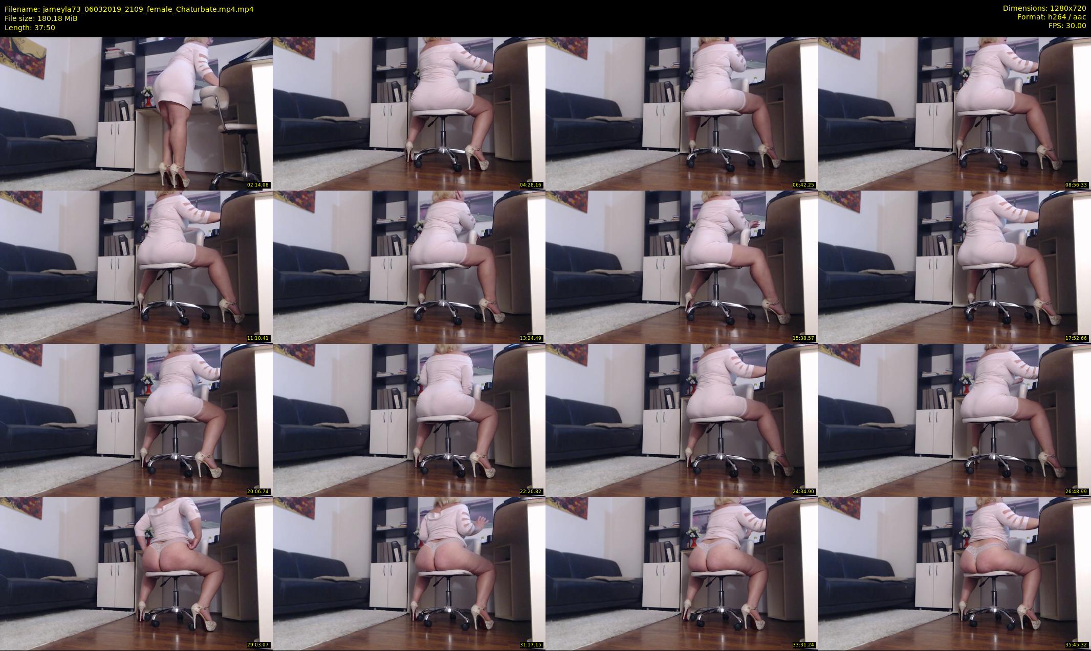 jameyla73 — 38 minute Chaturbate female cam show recording, 720p, Mar 6, 2019