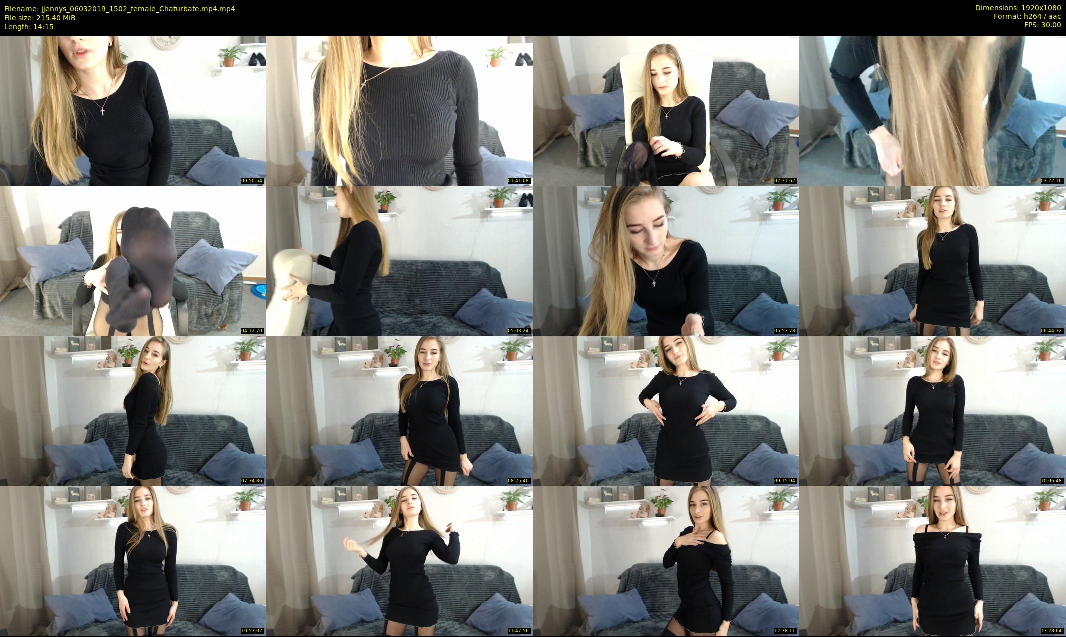 jjennys — 15 minute Chaturbate female cam show recording, 1080p, Mar 6, 2019