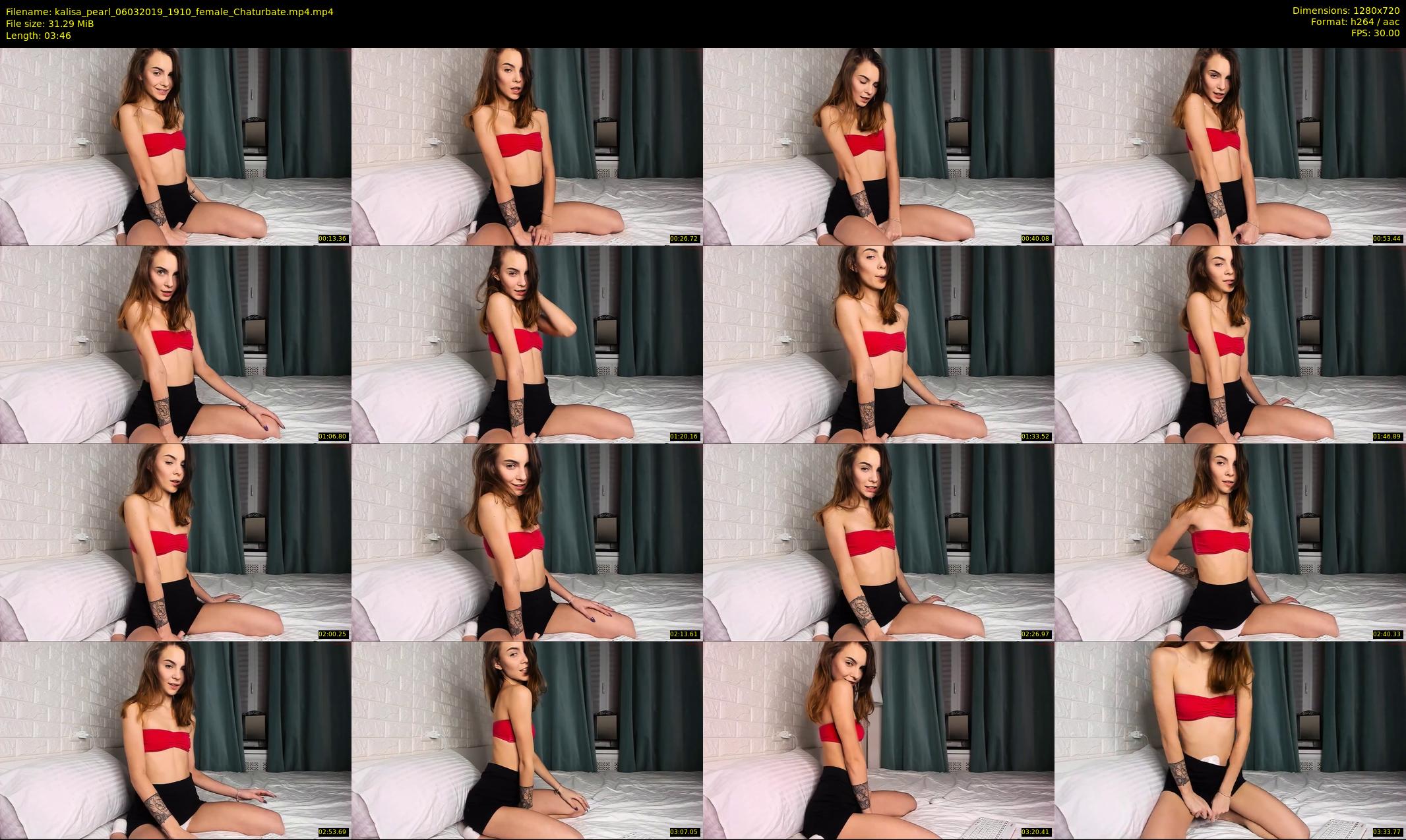 kalisa_pearl — 4 minute Chaturbate female cam show recording, 720p, Mar 6, 2019