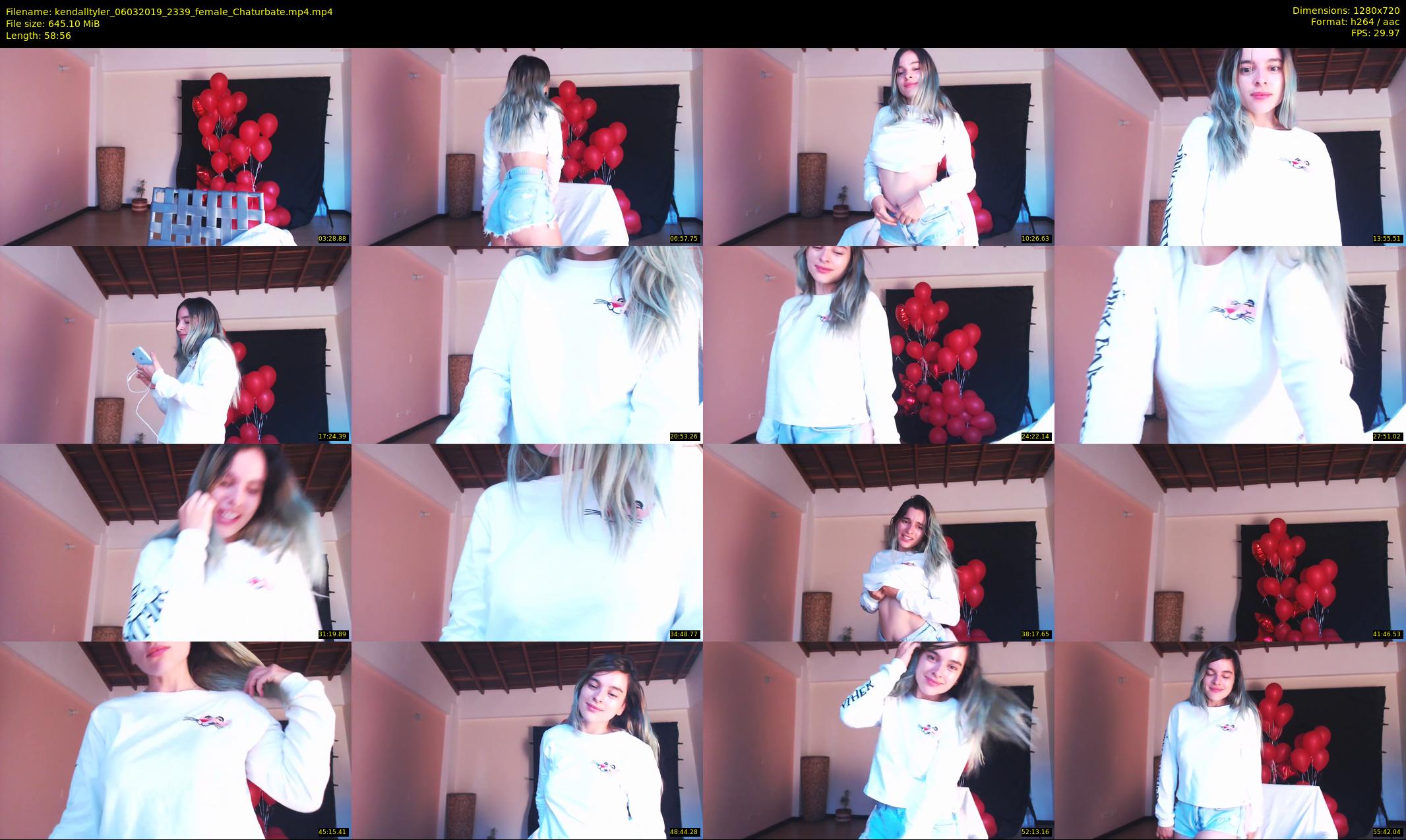kendalltyler — 59 minute Chaturbate female cam show recording, 720p, Mar 6, 2019