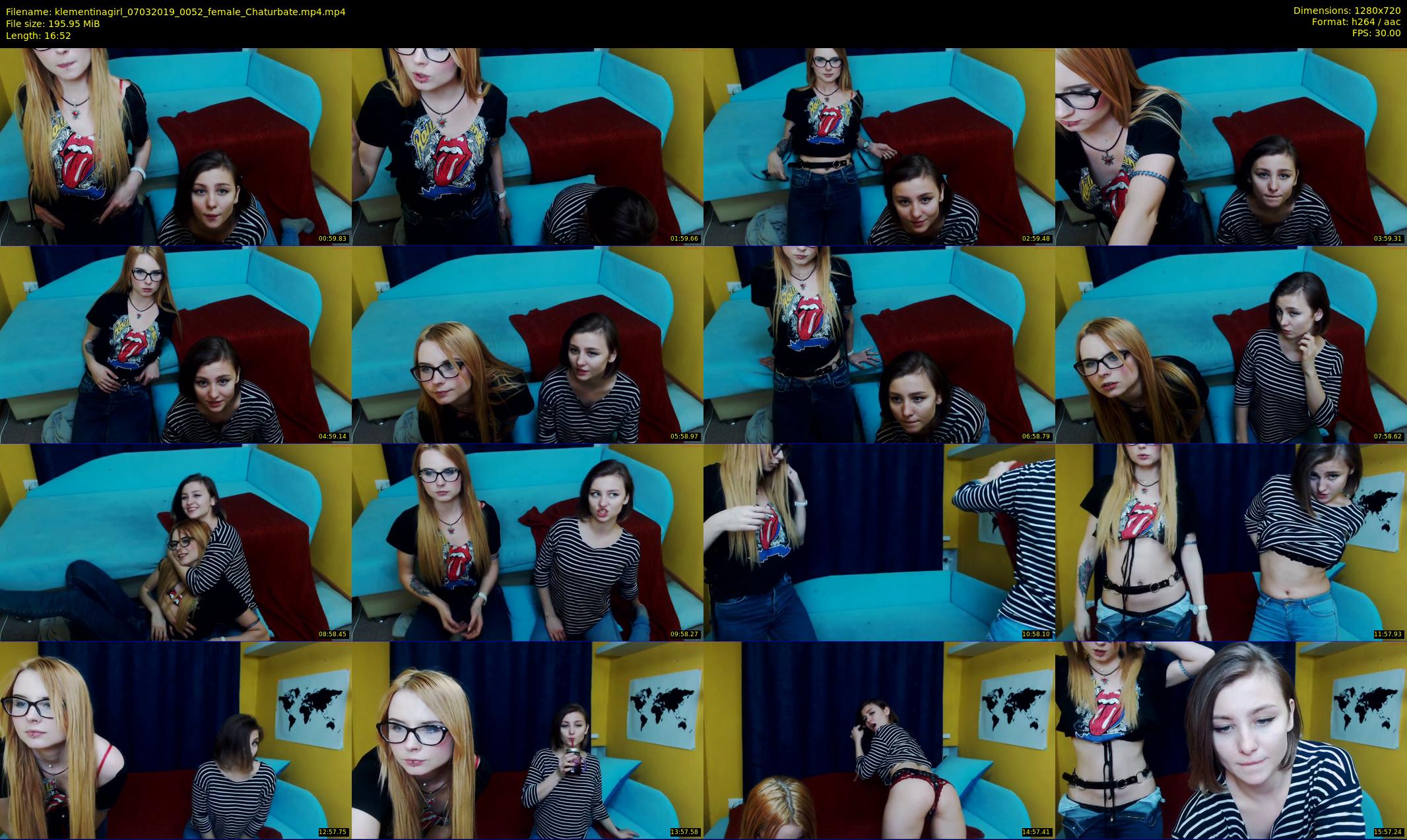 klementinagirl — 17 minute Chaturbate female cam show recording, 720p, Mar 7, 2019