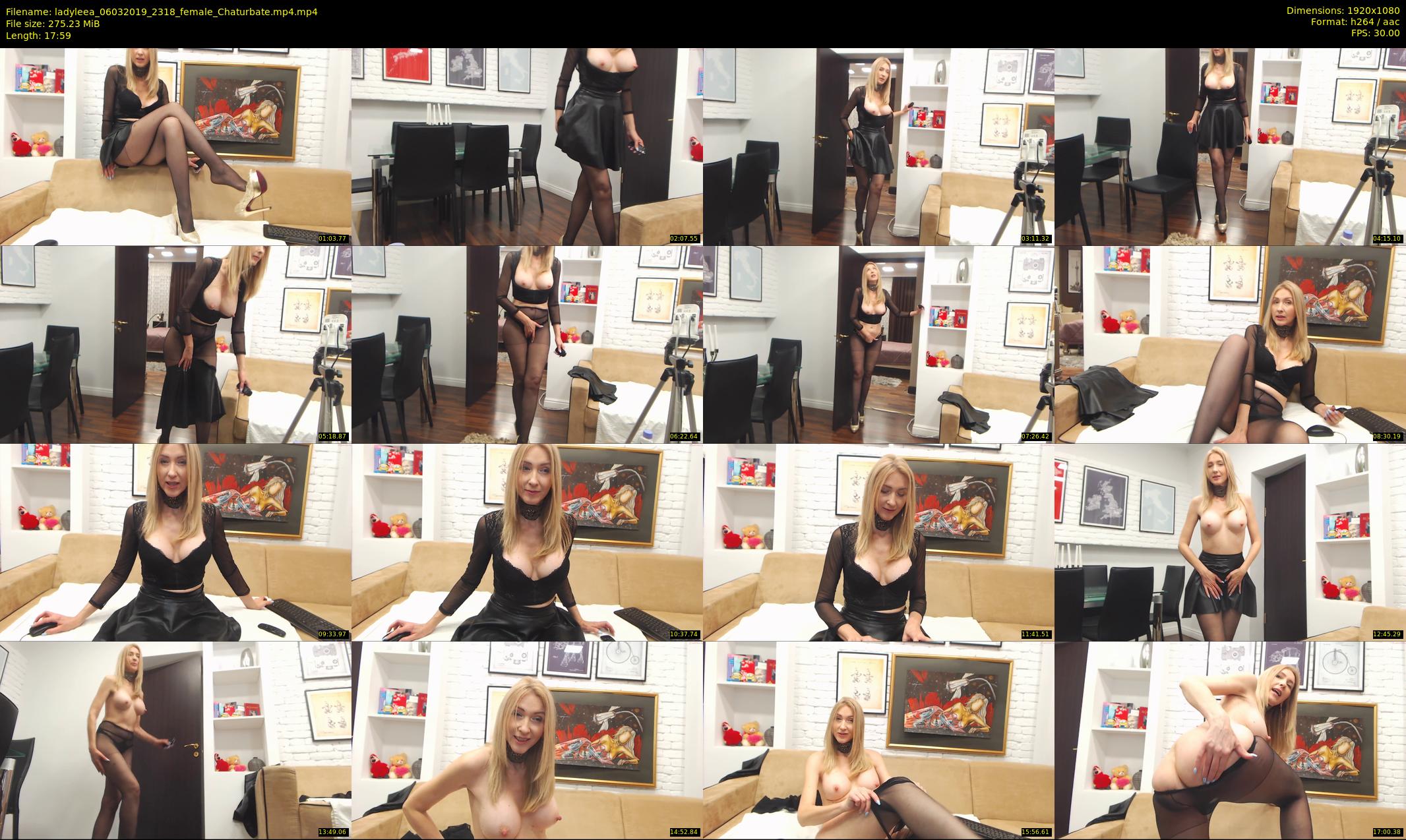 ladyleea — 18 minute Chaturbate female cam show recording, 1080p, Mar 6, 2019