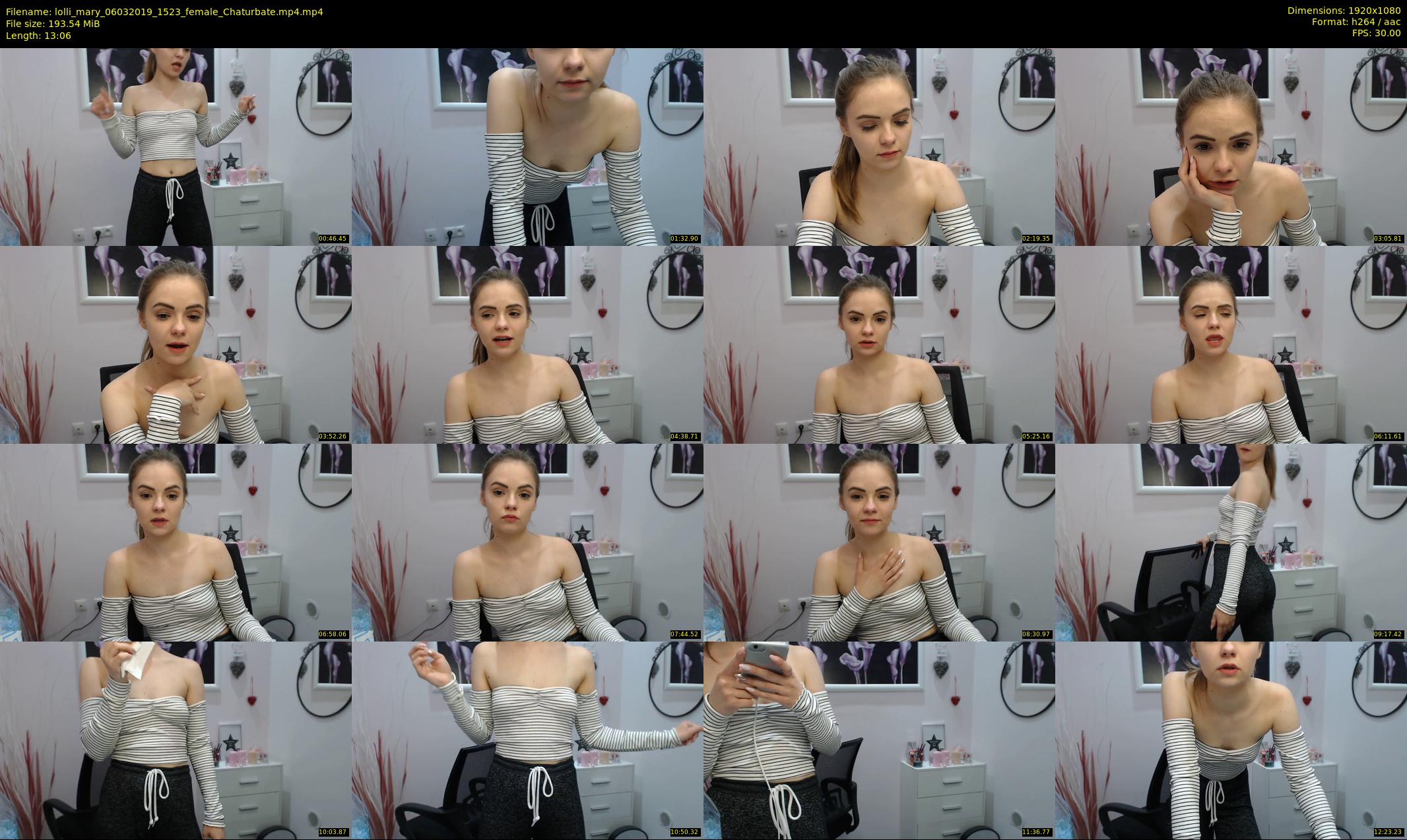 lolli_mary — 14 minute Chaturbate female cam show recording, 1080p, Mar 6, 2019
