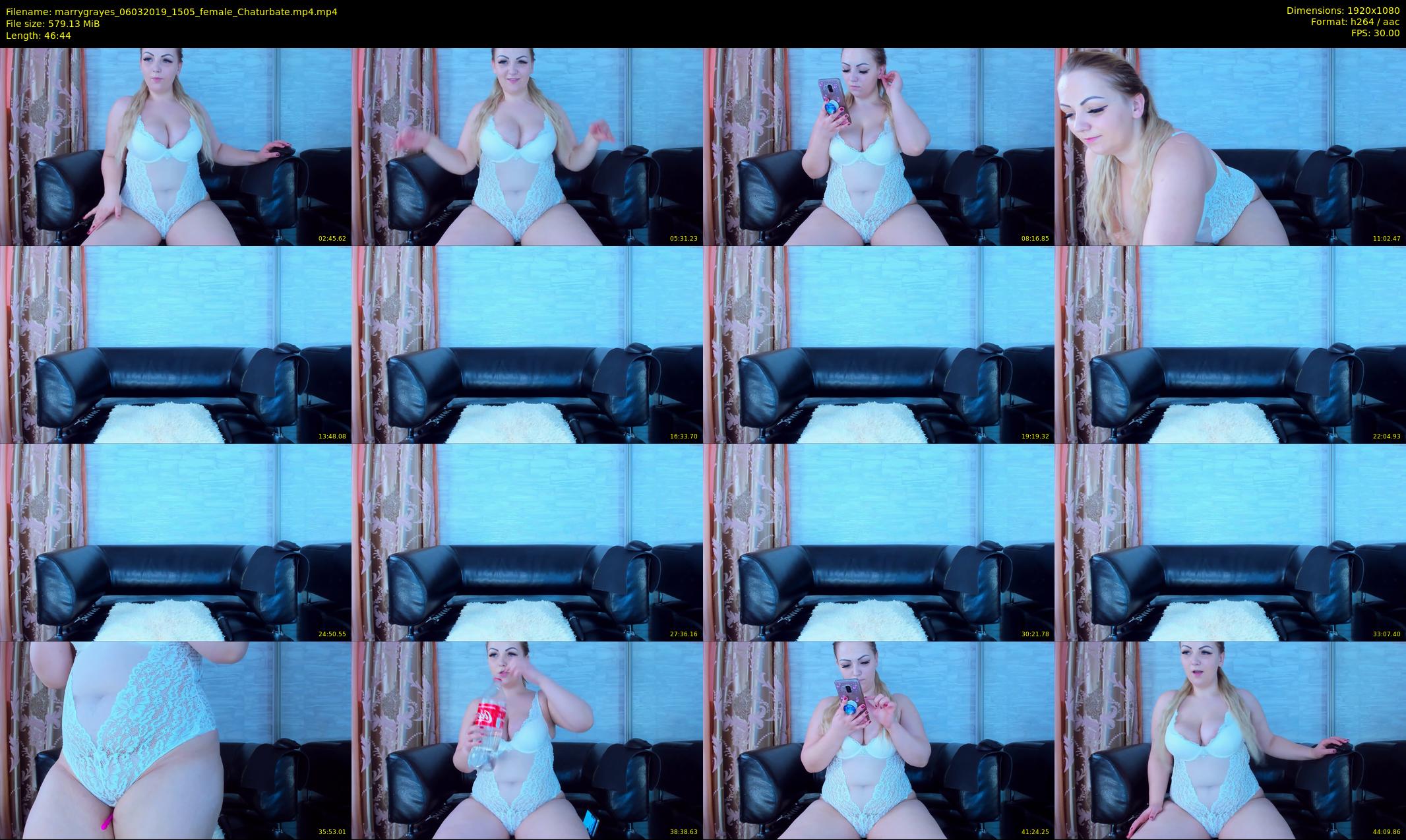 marrygrayes — 47 minute Chaturbate female cam show recording, 1080p, Mar 6, 2019