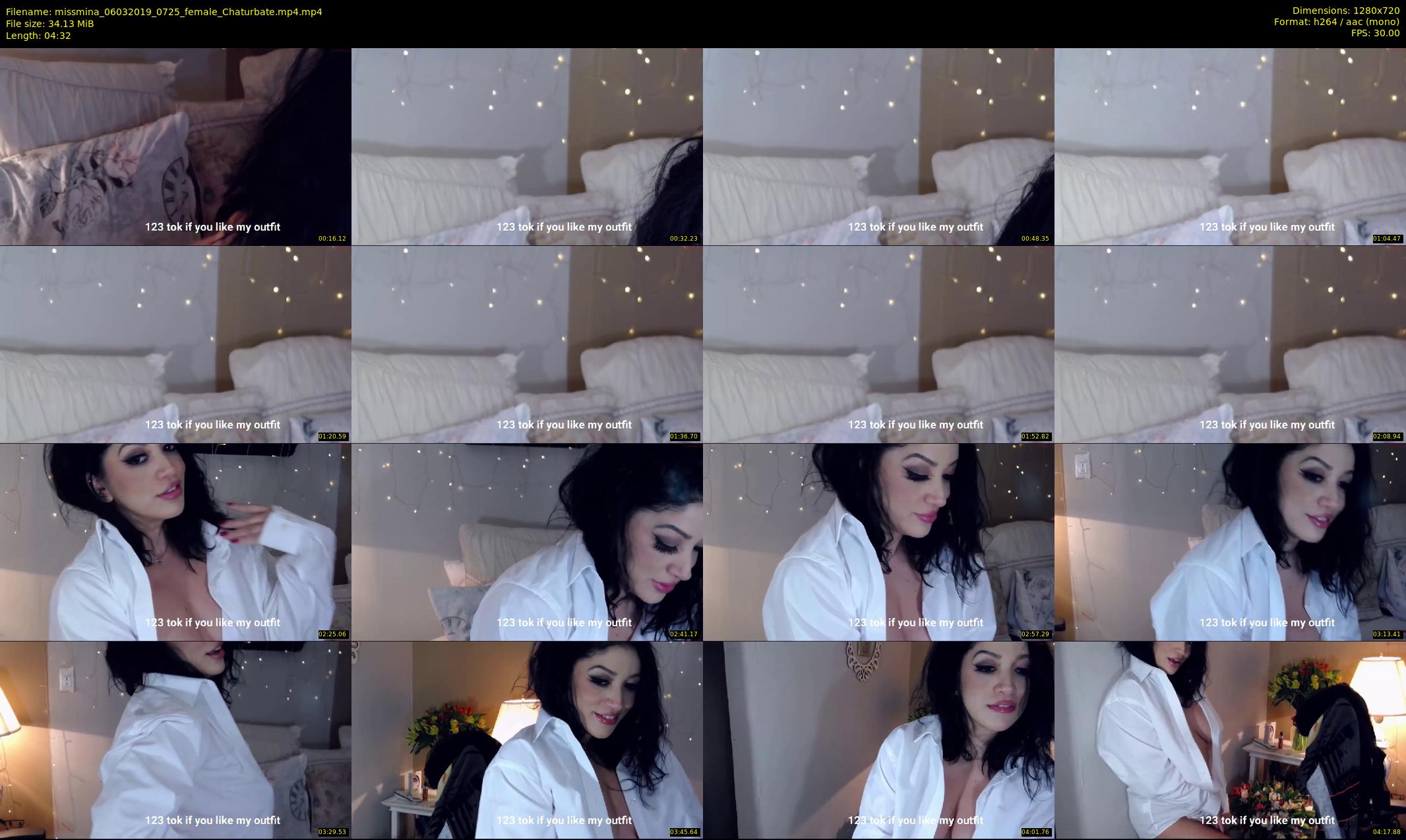 missmina — 5 minute Chaturbate female cam show recording, 720p, Mar 6, 2019