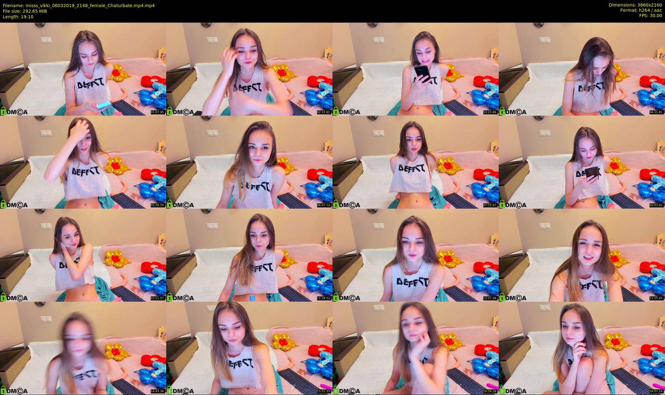 misss_vikki — 20 minute Chaturbate female cam show recording, 4K, Mar 6, 2019