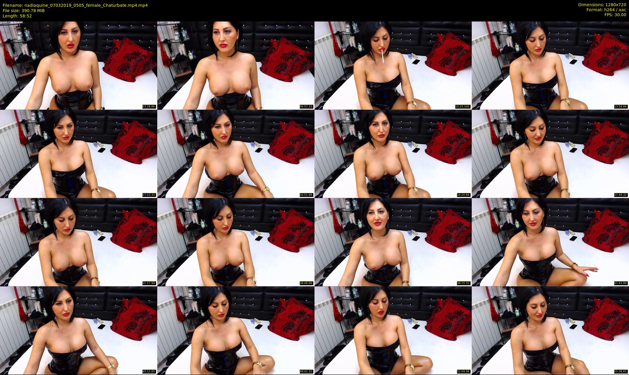 nadiaquine — 59 minute Chaturbate female cam show recording, 720p, Mar 7, 2019