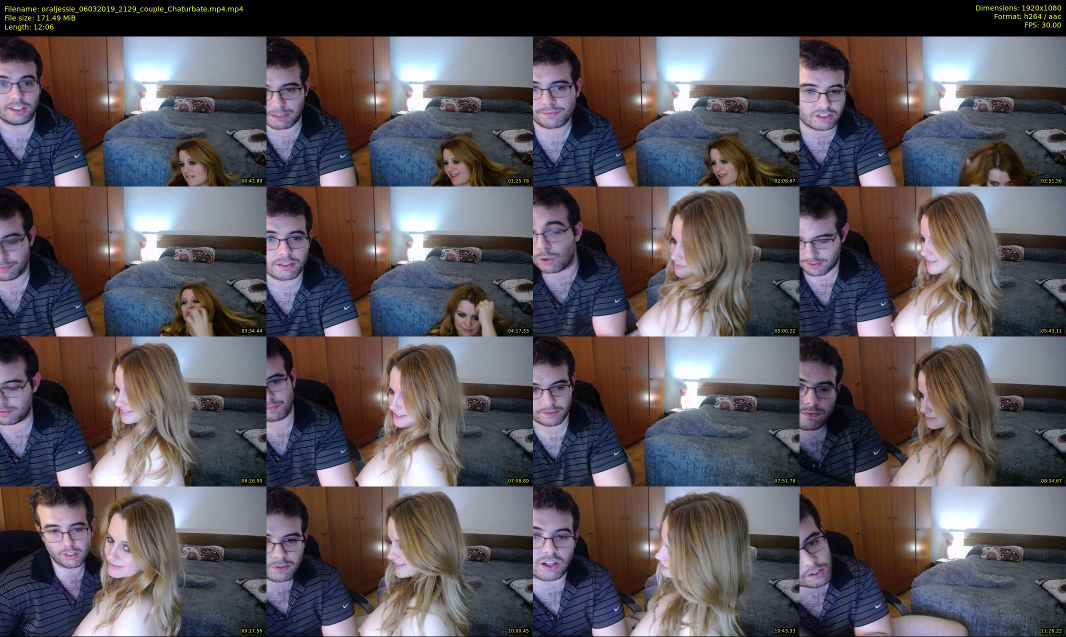 oraljessie — 13 minute Chaturbate couple cam show recording, 1080p, Mar 6, 2019