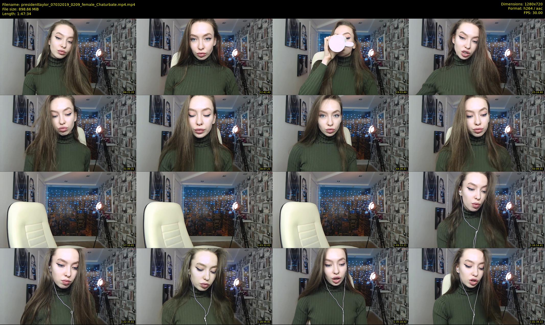presidenttaylor — 108 minute Chaturbate female cam show recording, 720p, Mar 7, 2019