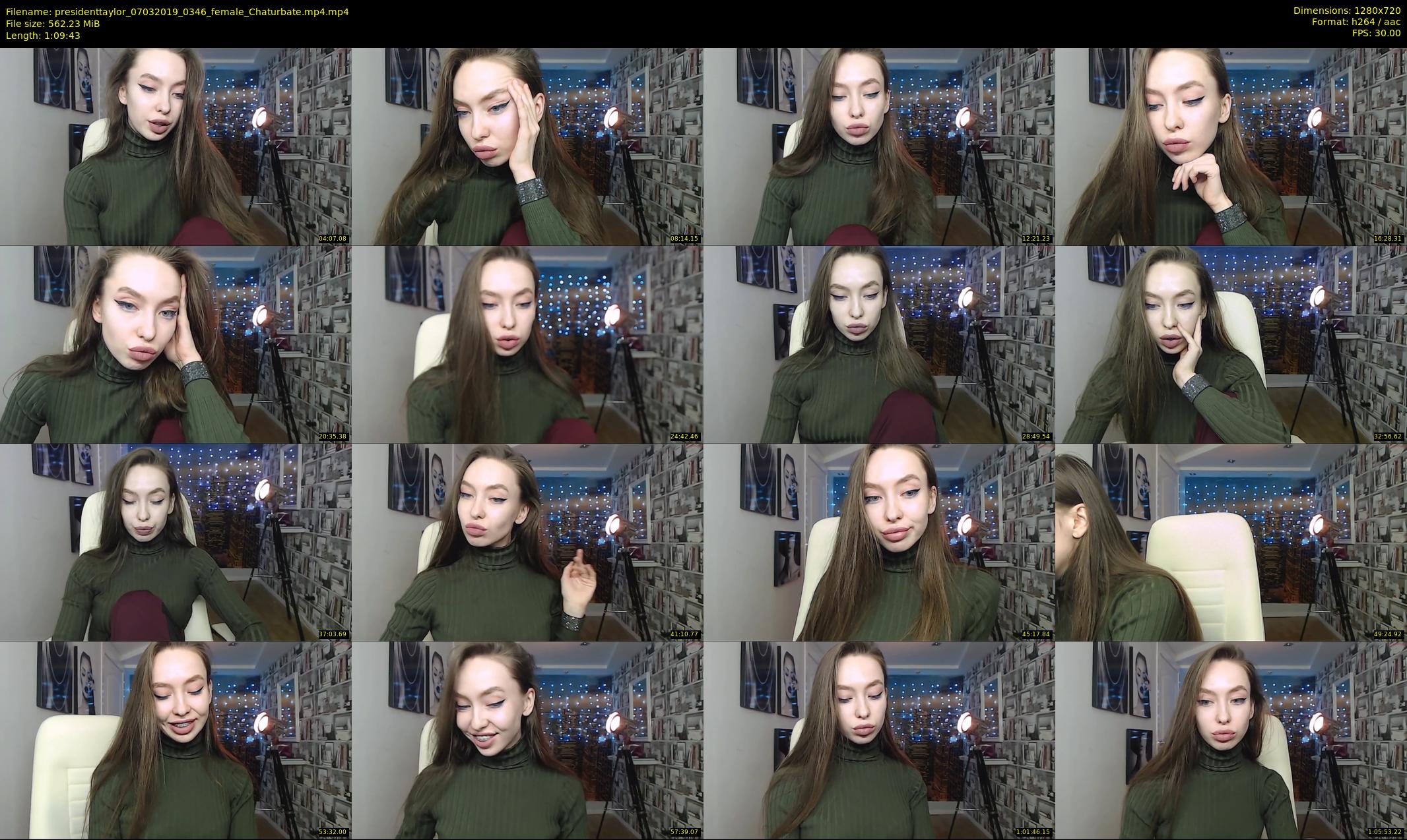 presidenttaylor — 70 minute Chaturbate female cam show recording, 720p, Mar 7, 2019