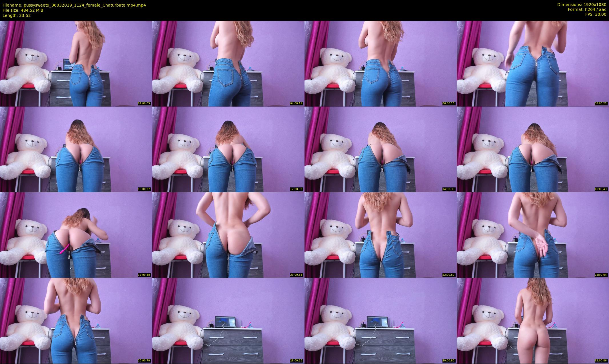 pussysweet9 — 34 minute Chaturbate female cam show recording, 1080p, Mar 6, 2019