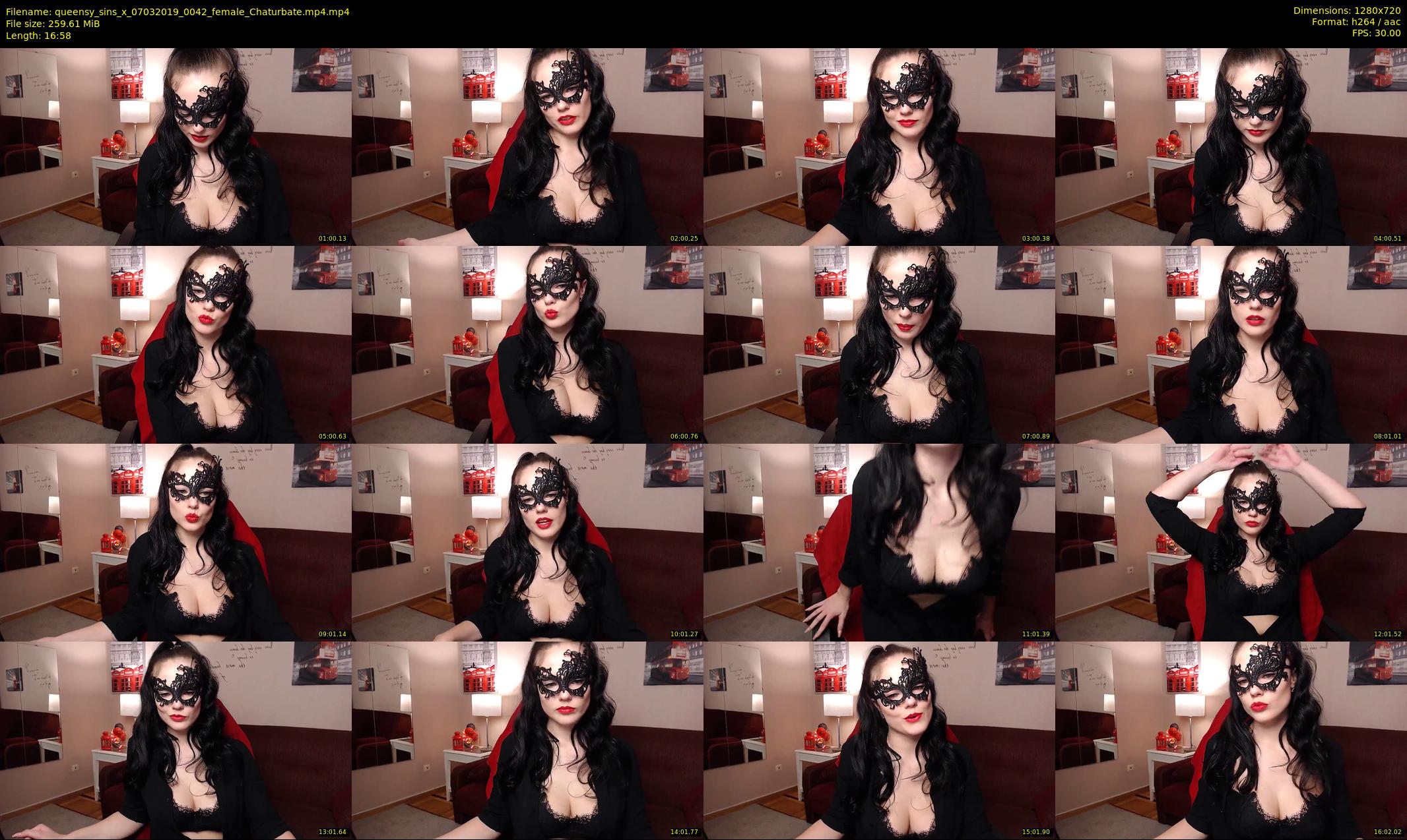 queensy_sins_x — 17 minute Chaturbate female cam show recording, 720p, Mar 7, 2019