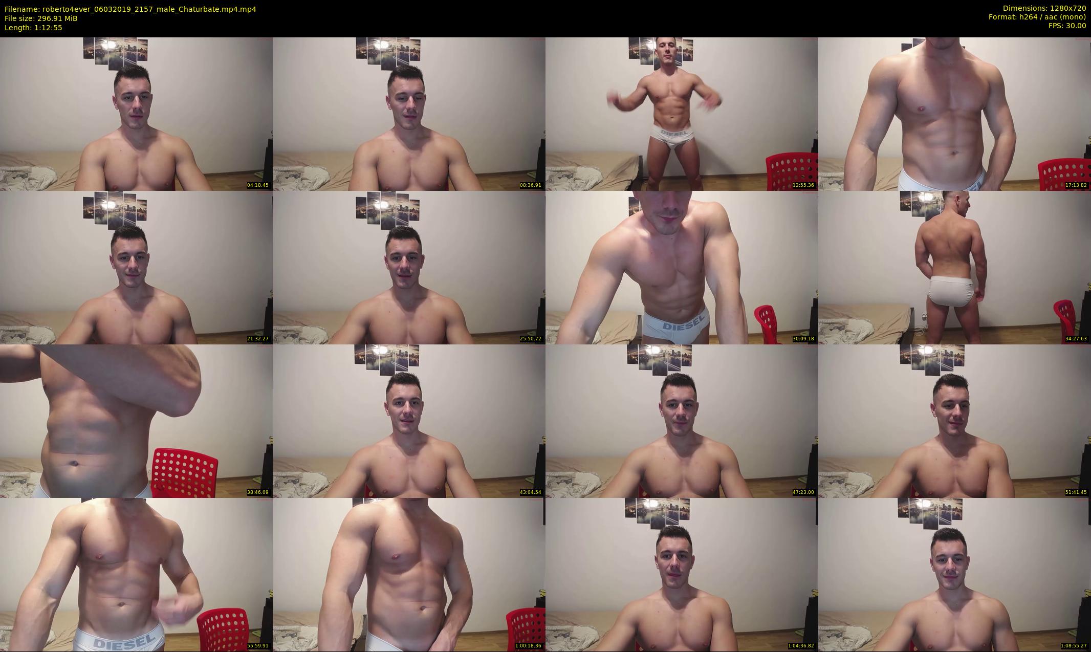 roberto4ever — 73 minute Chaturbate male cam show recording, 720p, Mar 6, 2019