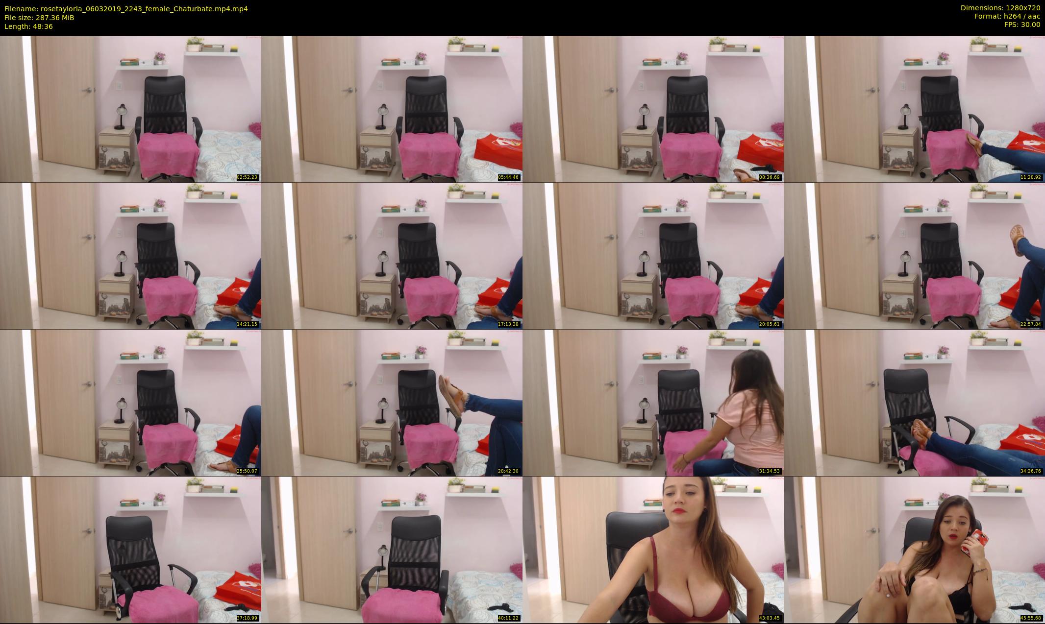 rosetaylorla — 49 minute Chaturbate female cam show recording, 720p, Mar 6, 2019