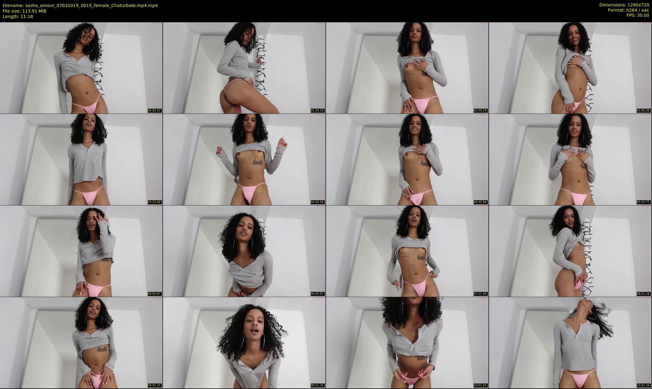 sasha_amour — 12 minute Chaturbate female cam show recording, 720p, Mar 7, 2019