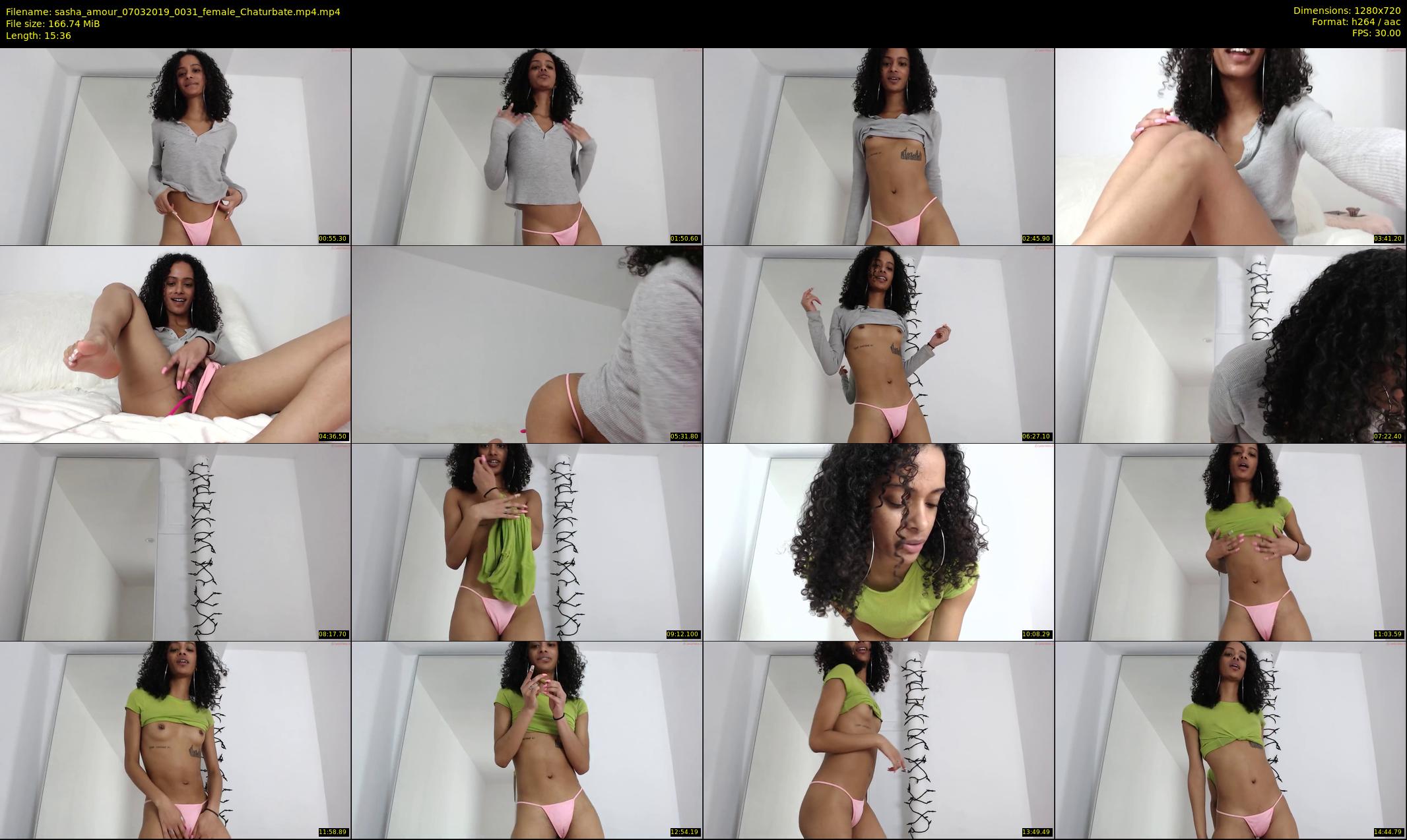 sasha_amour — 16 minute Chaturbate female cam show recording, 720p, Mar 7, 2019