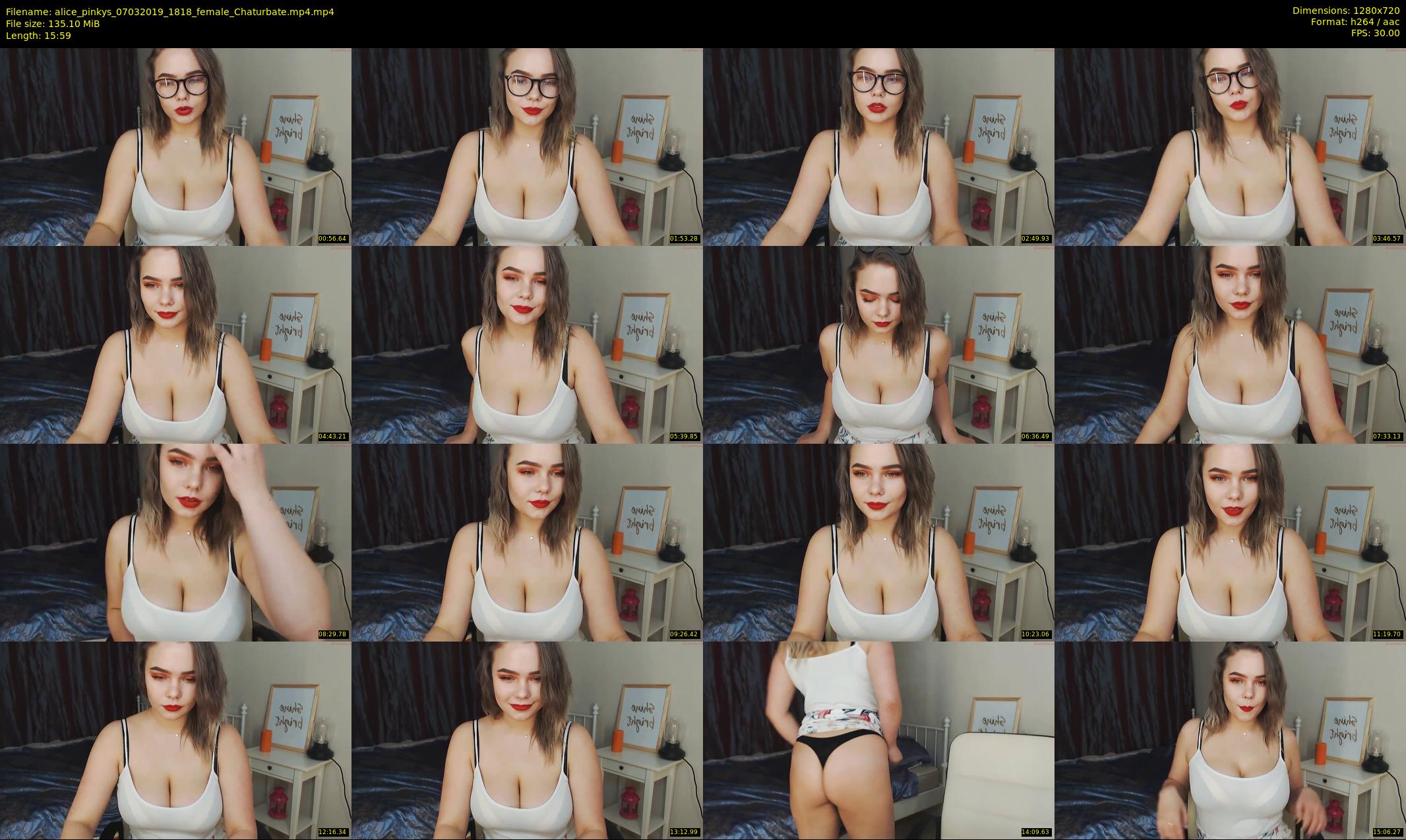 alice_pinkys — 16 minute Chaturbate female cam show recording, 720p, Mar 7, 2019