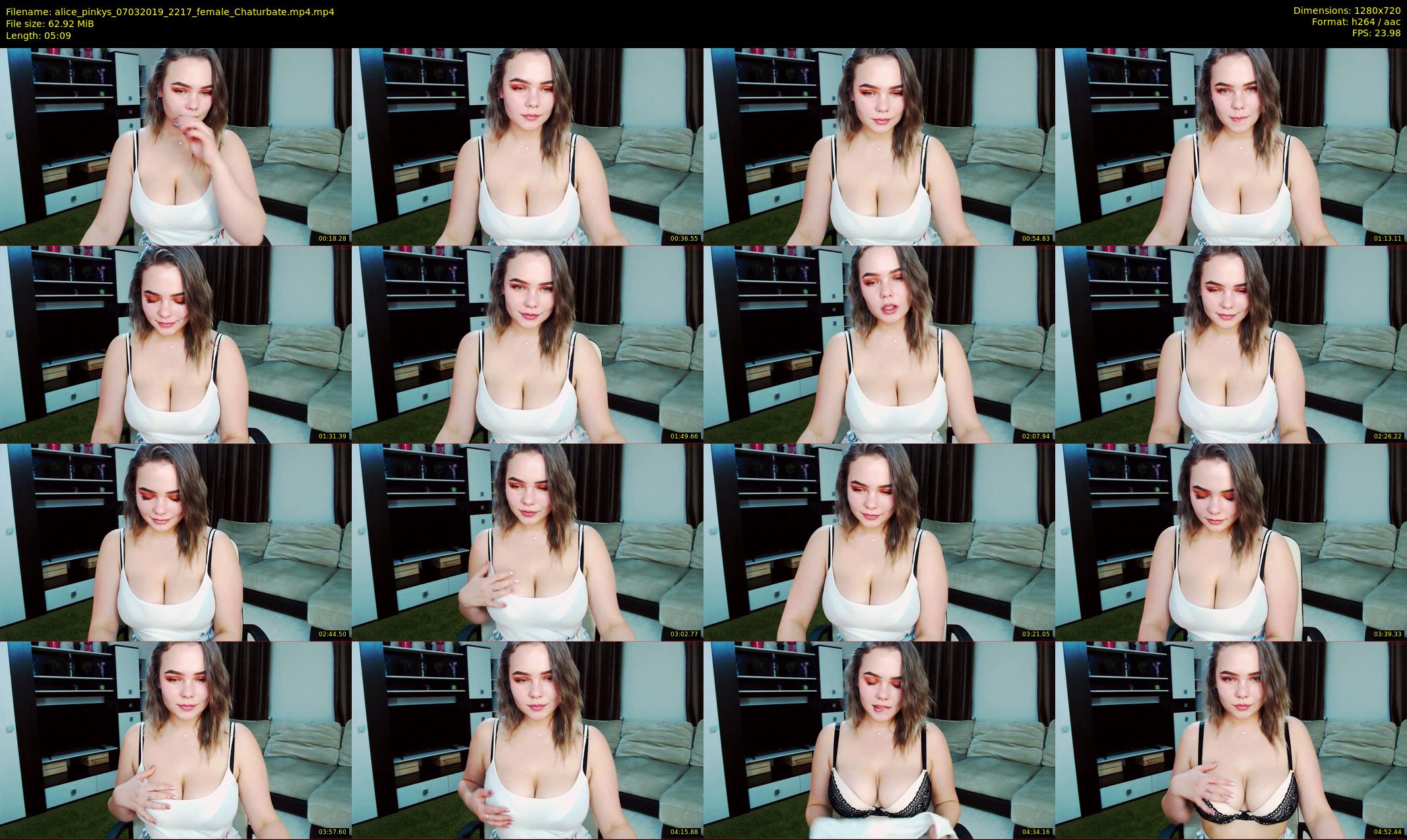 alice_pinkys — 6 minute Chaturbate female cam show recording, 720p, Mar 7, 2019