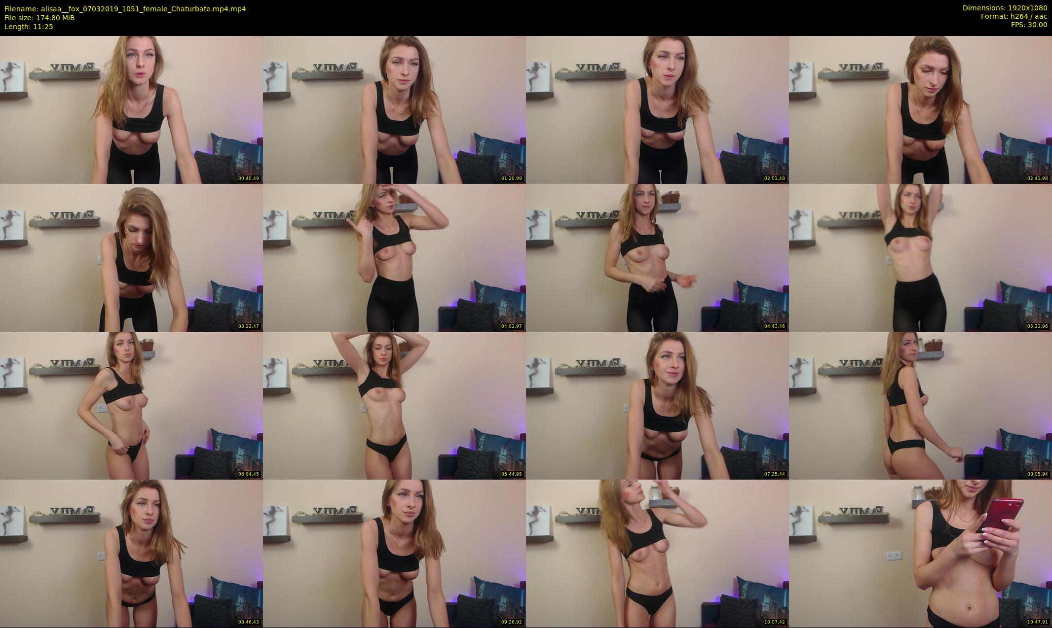 alisaa__fox — 12 minute Chaturbate female cam show recording, 1080p, Mar 7, 2019
