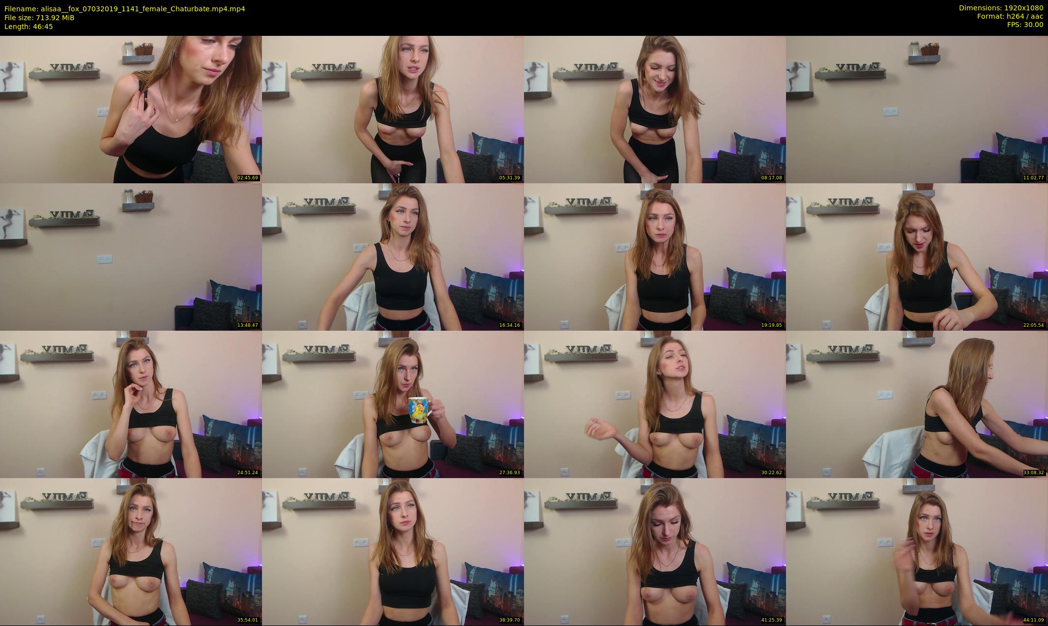 alisaa__fox — 47 minute Chaturbate female cam show recording, 1080p, Mar 7, 2019