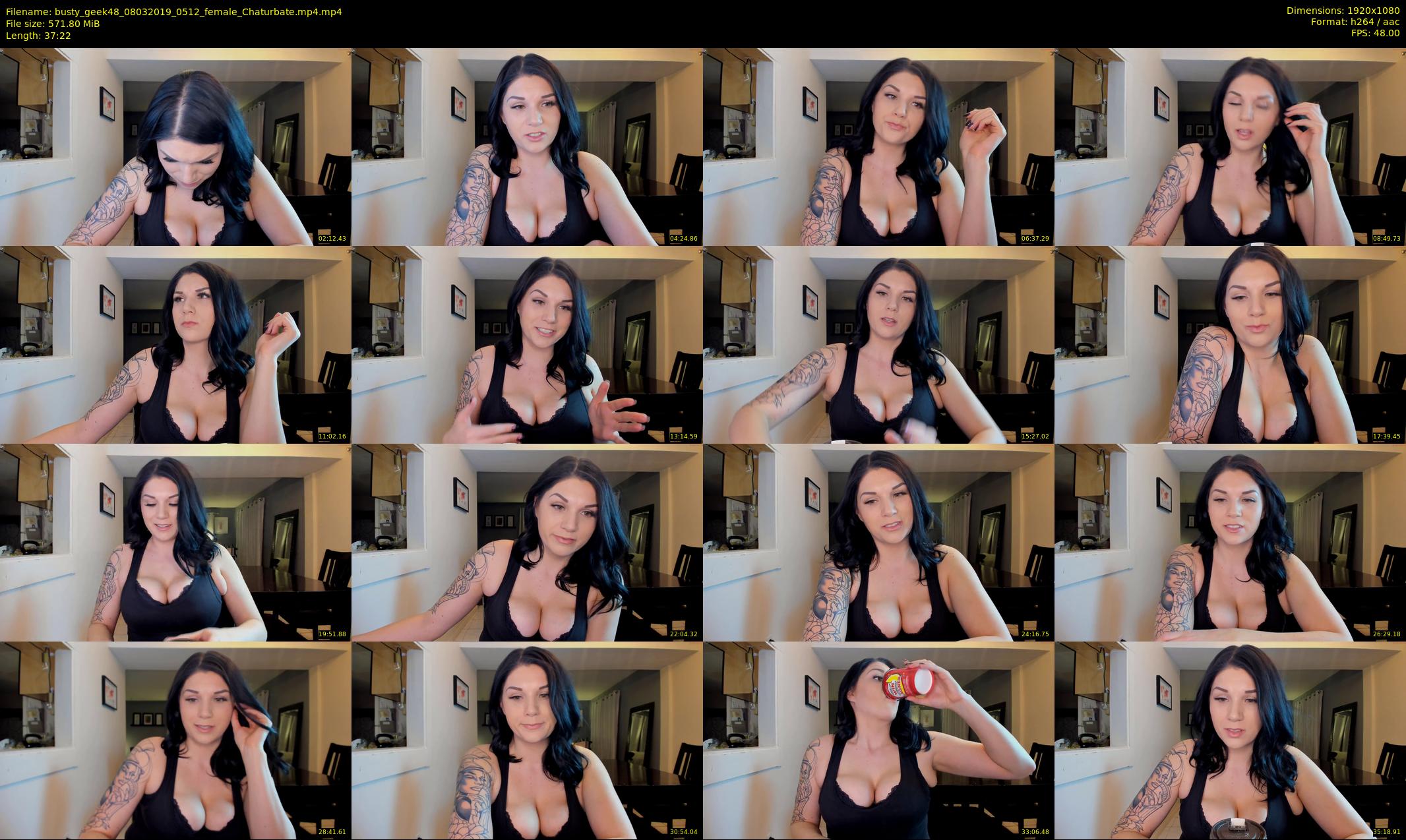 busty_geek48 — 38 minute Chaturbate female cam show recording, 1080p, Mar 8, 2019