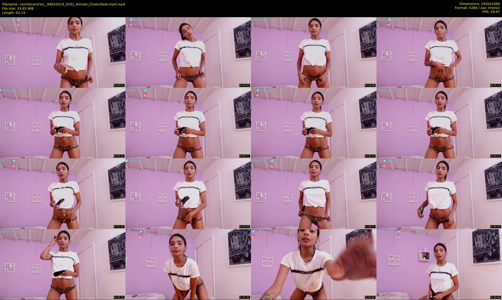 camilaramirez_ — 3 minute Chaturbate female cam show recording, 1080p, Mar 8, 2019