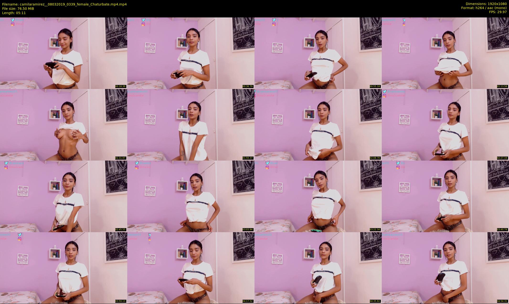 camilaramirez_ — 6 minute Chaturbate female cam show recording, 1080p, Mar 8, 2019