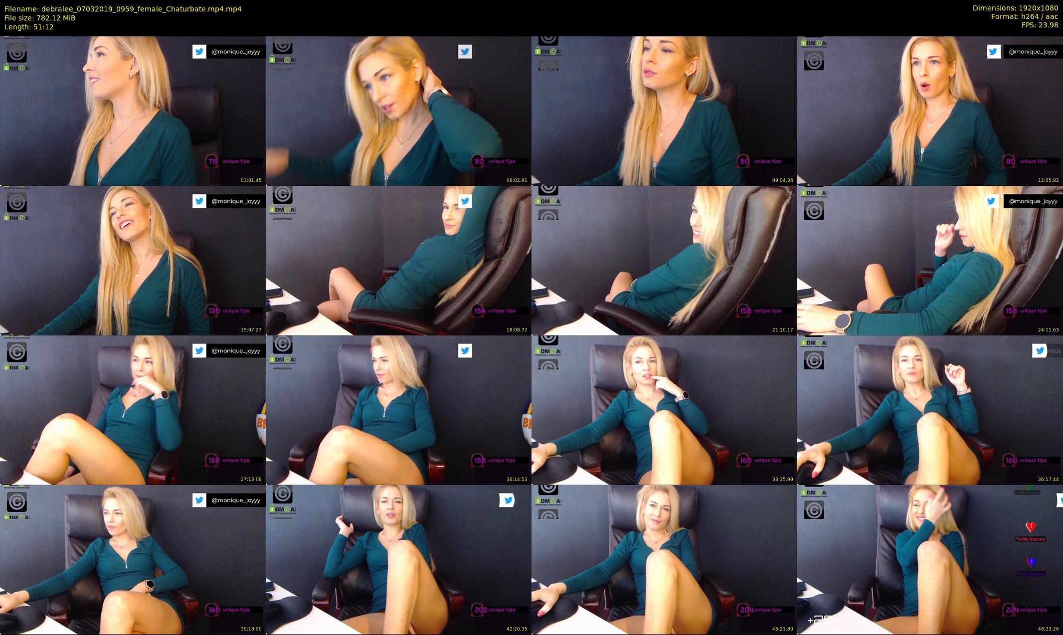 debralee — 52 minute Chaturbate female cam show recording, 1080p, Mar 7, 2019