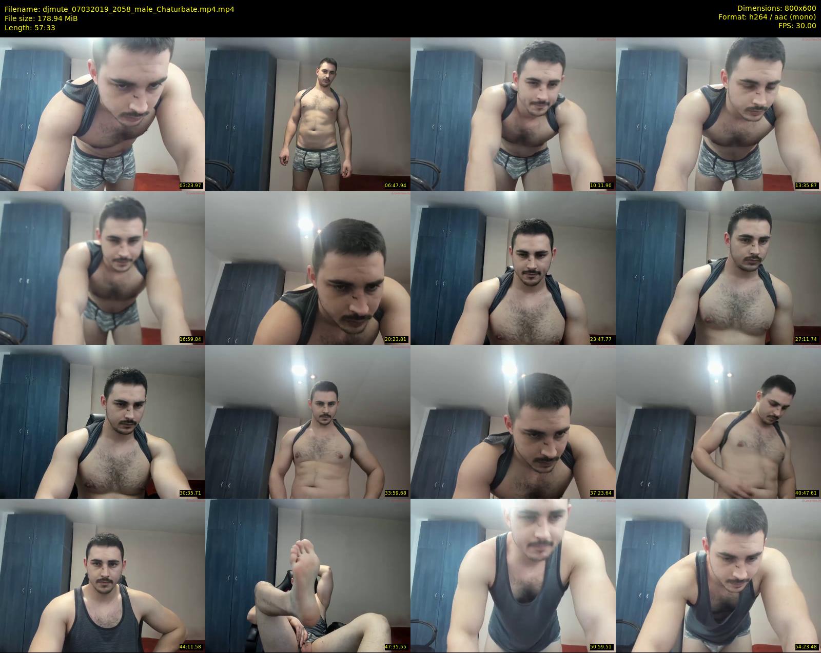 djmute — 58 minute Chaturbate male cam show recording, 480p, Mar 7, 2019