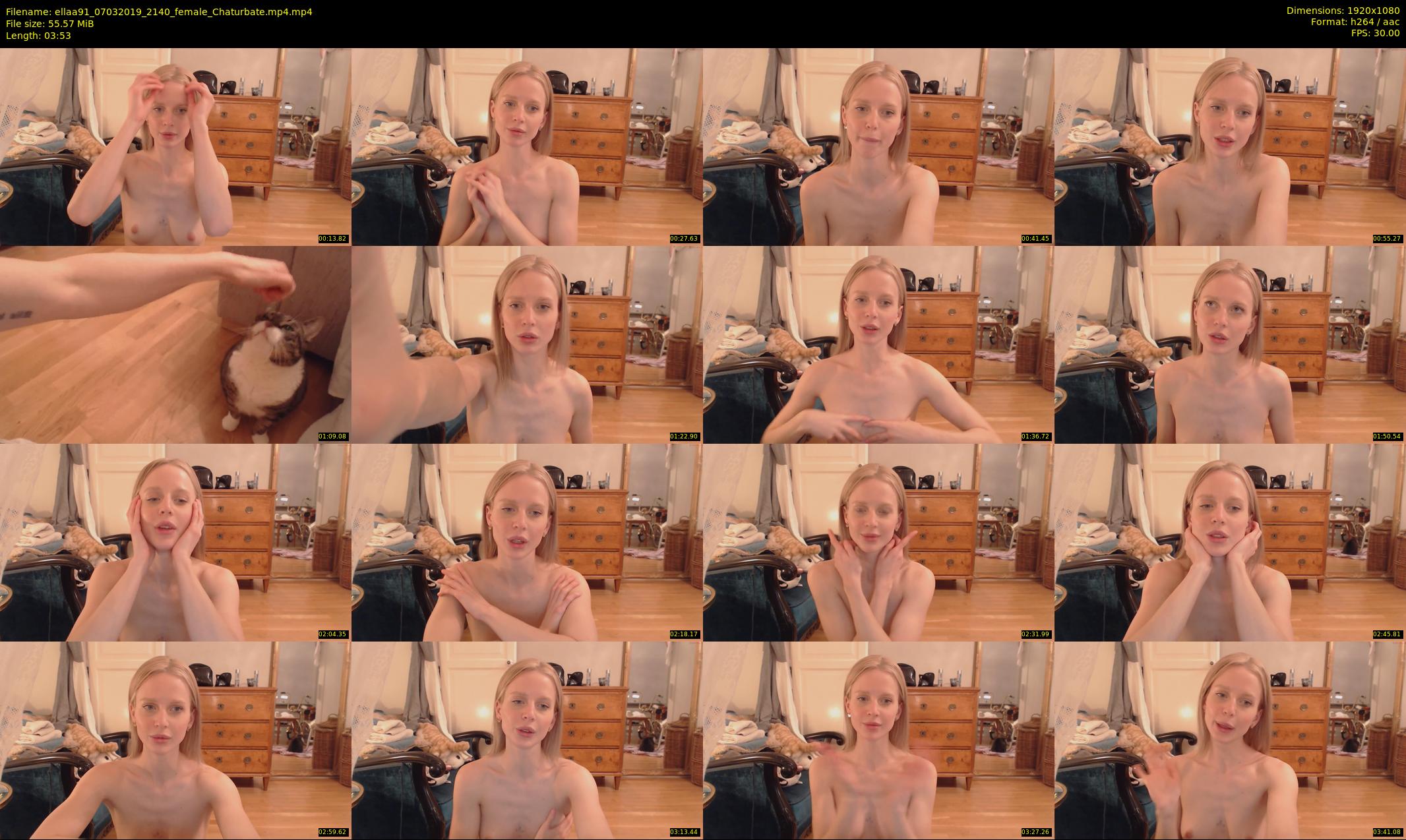 ellaa91 — 4 minute Chaturbate female cam show recording, 1080p, Mar 7, 2019