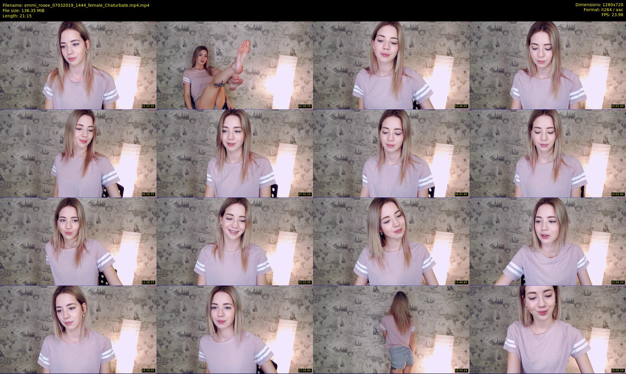 emmi_rosee — 22 minute Chaturbate female cam show recording, 720p, Mar 7, 2019
