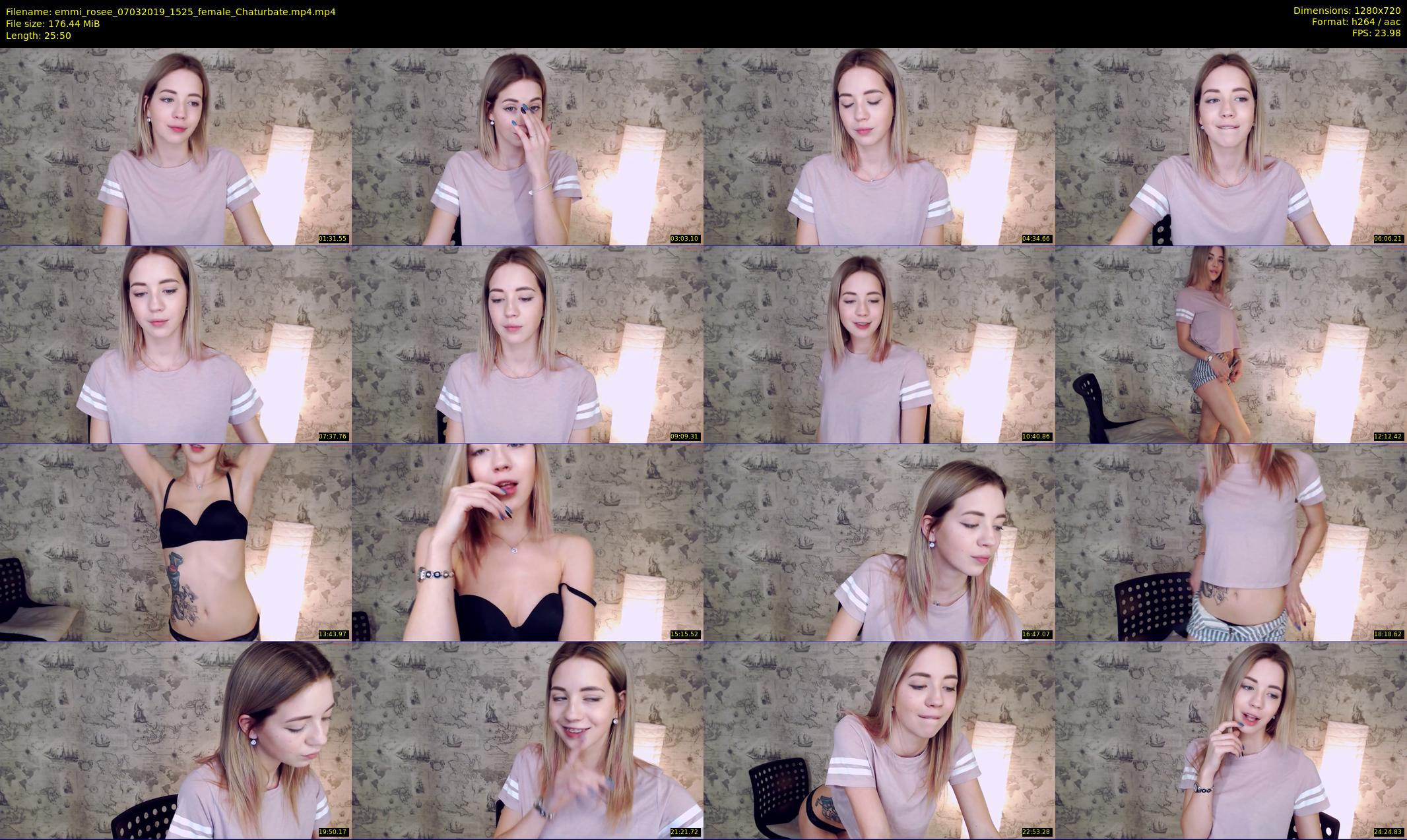 emmi_rosee — 26 minute Chaturbate female cam show recording, 720p, Mar 7, 2019