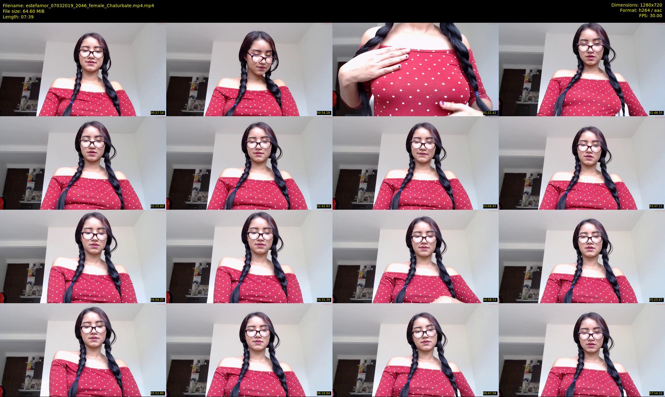 estefamor — 8 minute Chaturbate female cam show recording, 720p, Mar 7, 2019