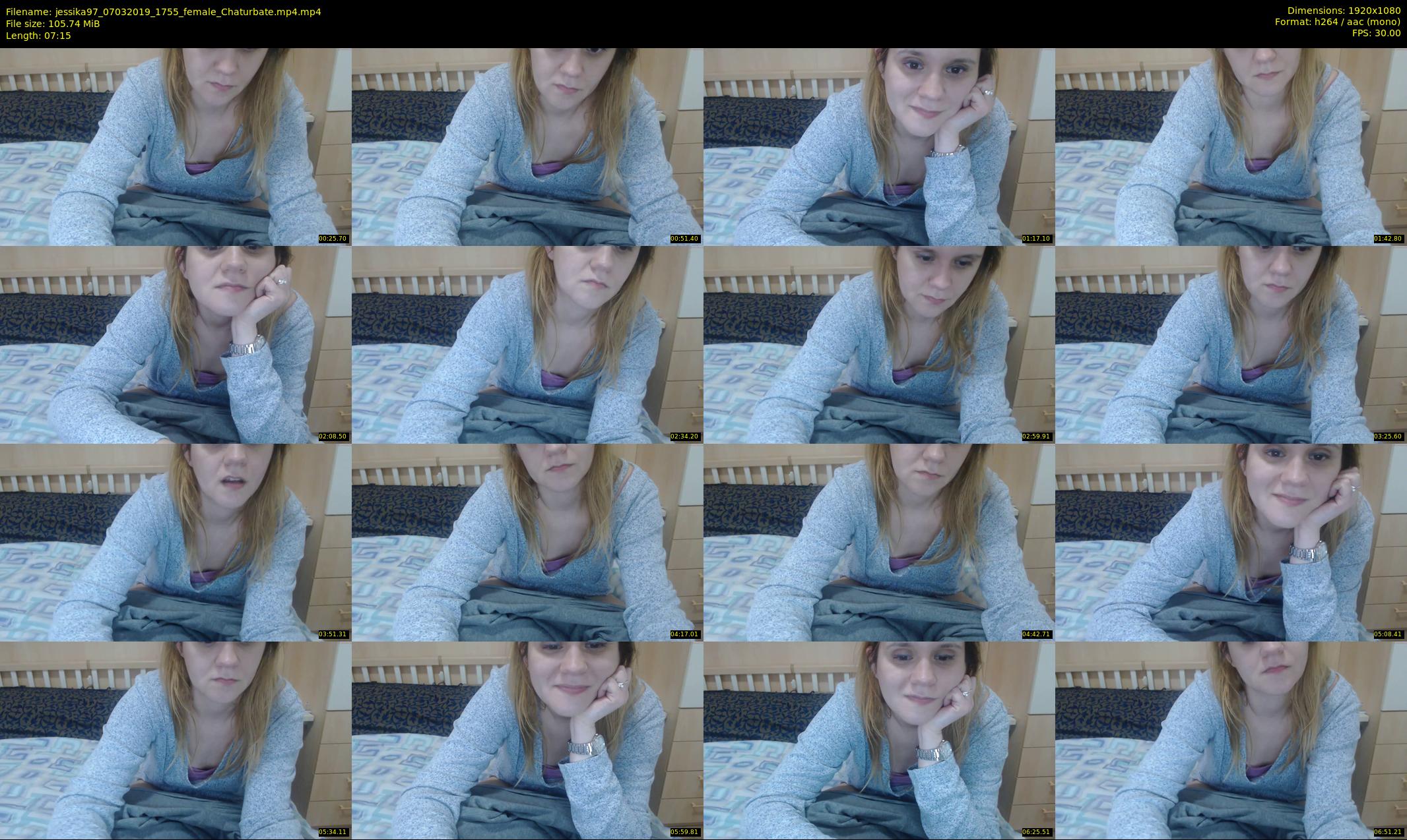jessika97 — 8 minute Chaturbate female cam show recording, 1080p, Mar 7, 2019