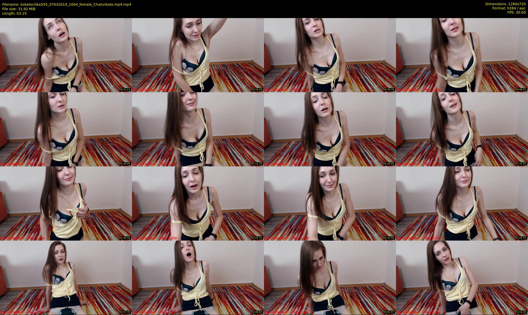 koketochka555 — 4 minute Chaturbate female cam show recording, 720p, Mar 7, 2019