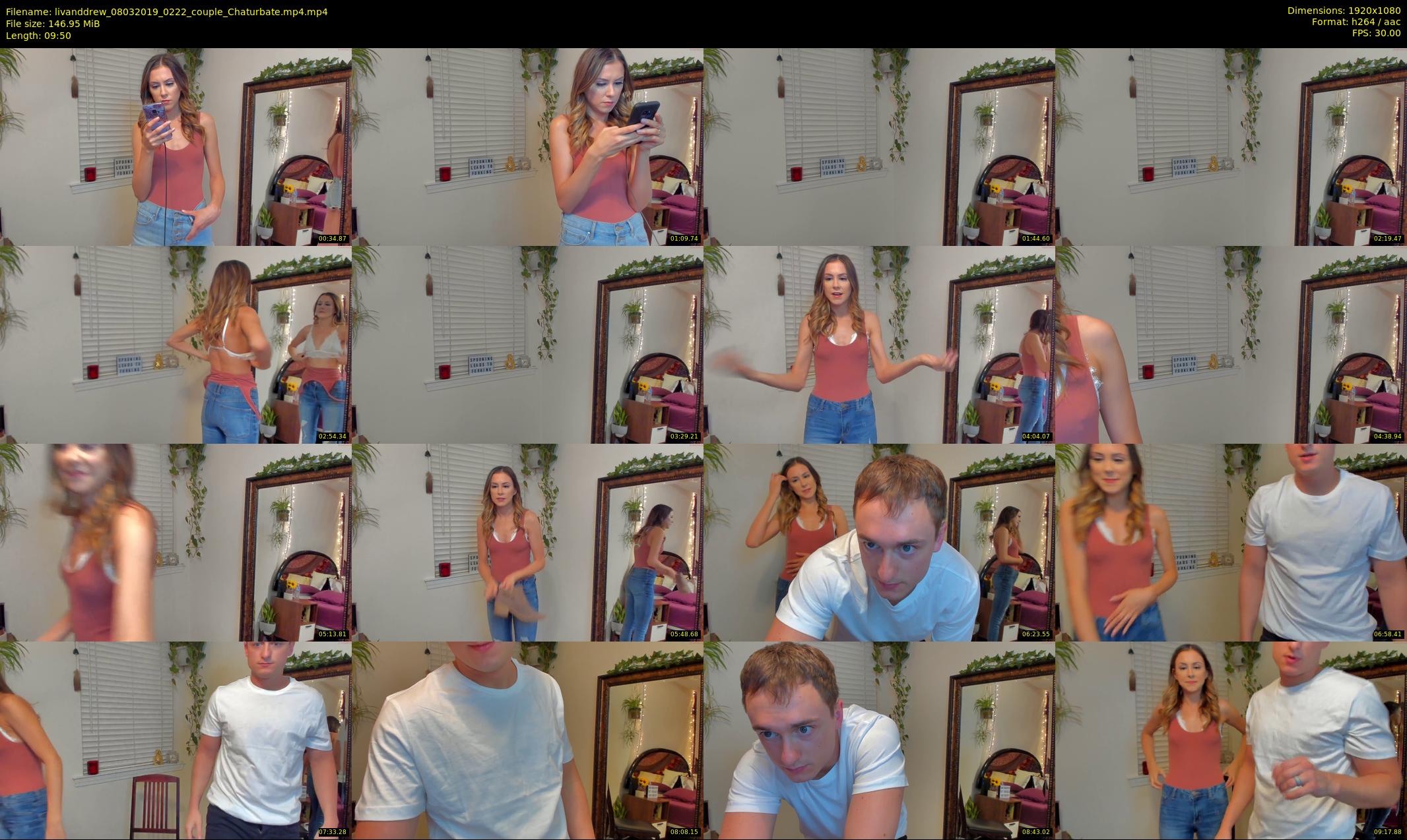 livanddrew — 10 minute Chaturbate couple cam show recording, 1080p, Mar 8, 2019