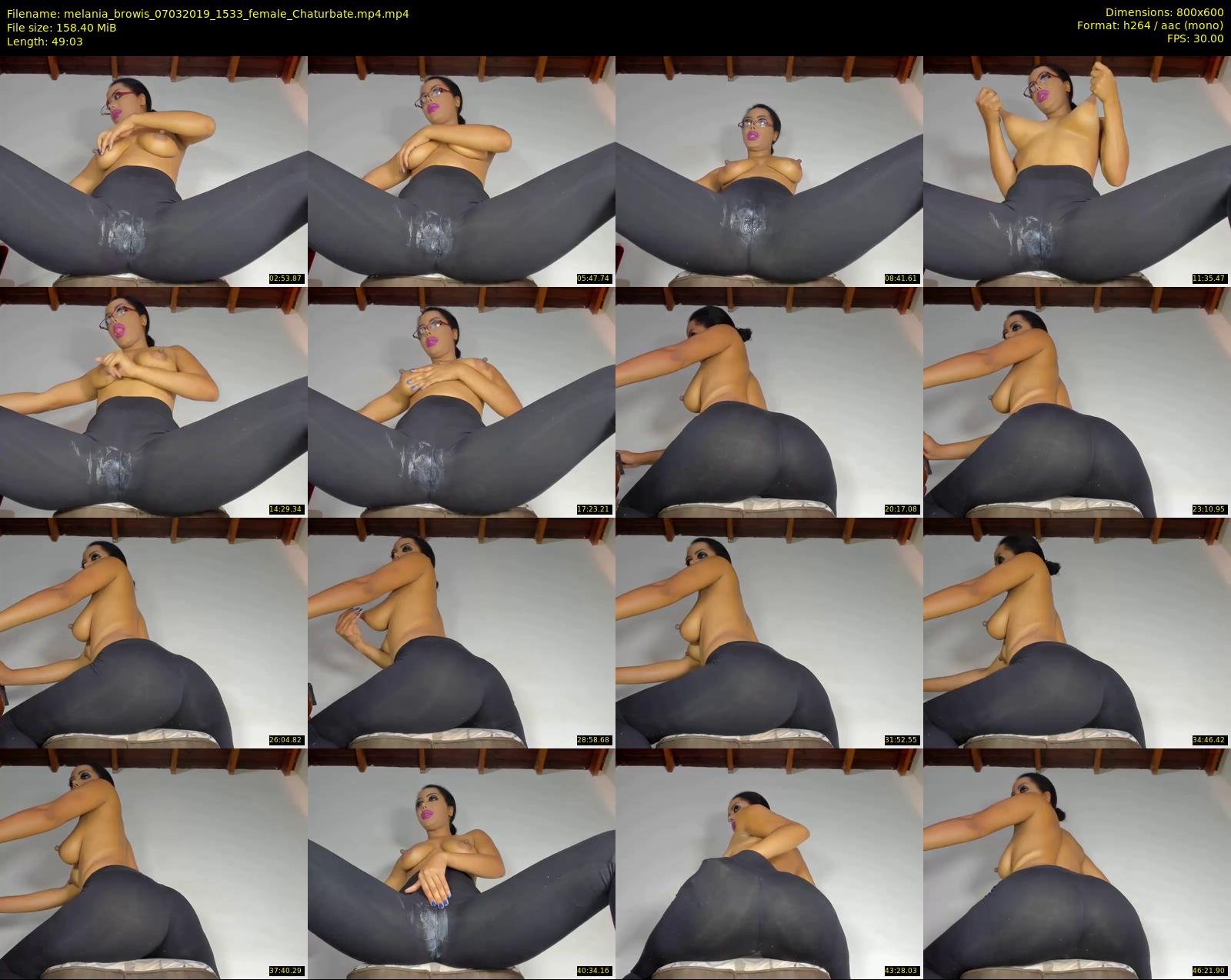 melania_browis — 50 minute Chaturbate female cam show recording, 480p, Mar 7, 2019