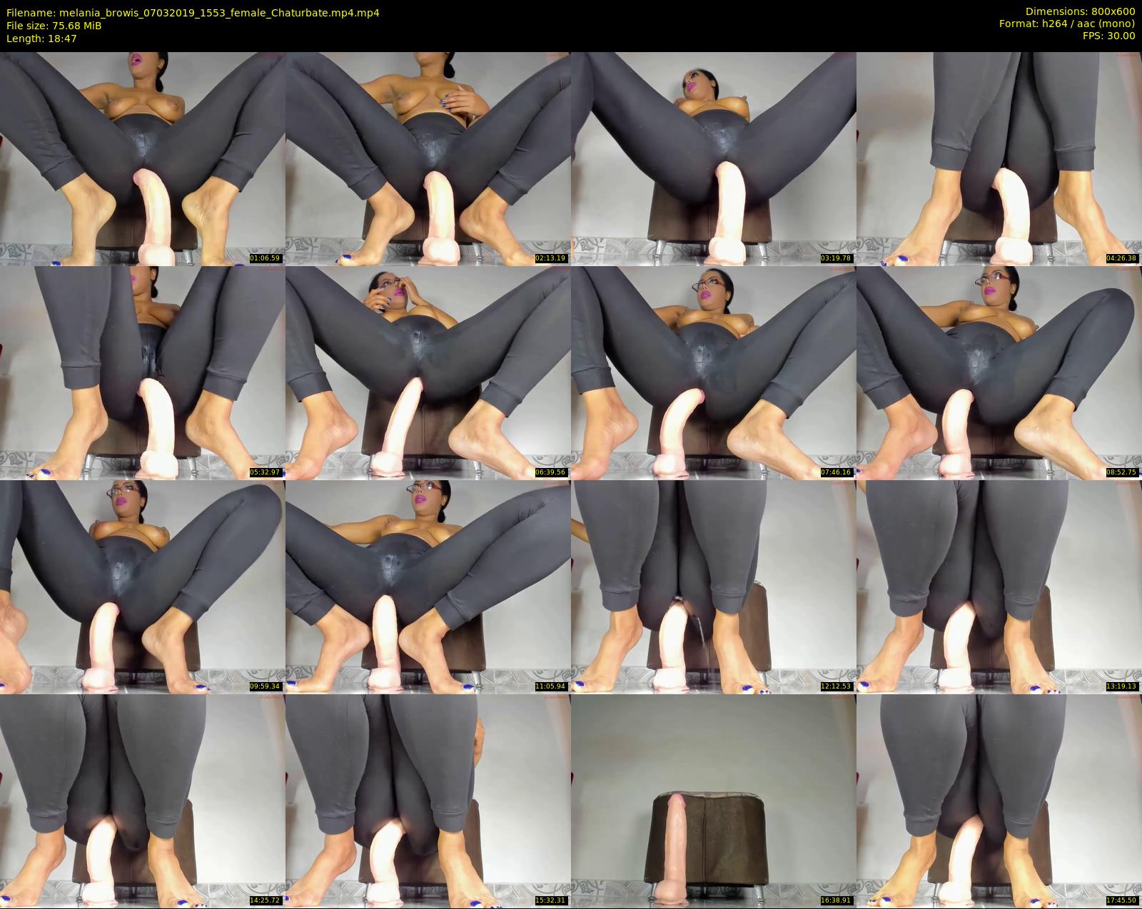 melania_browis — 19 minute Chaturbate female cam show recording, 480p, Mar 7, 2019