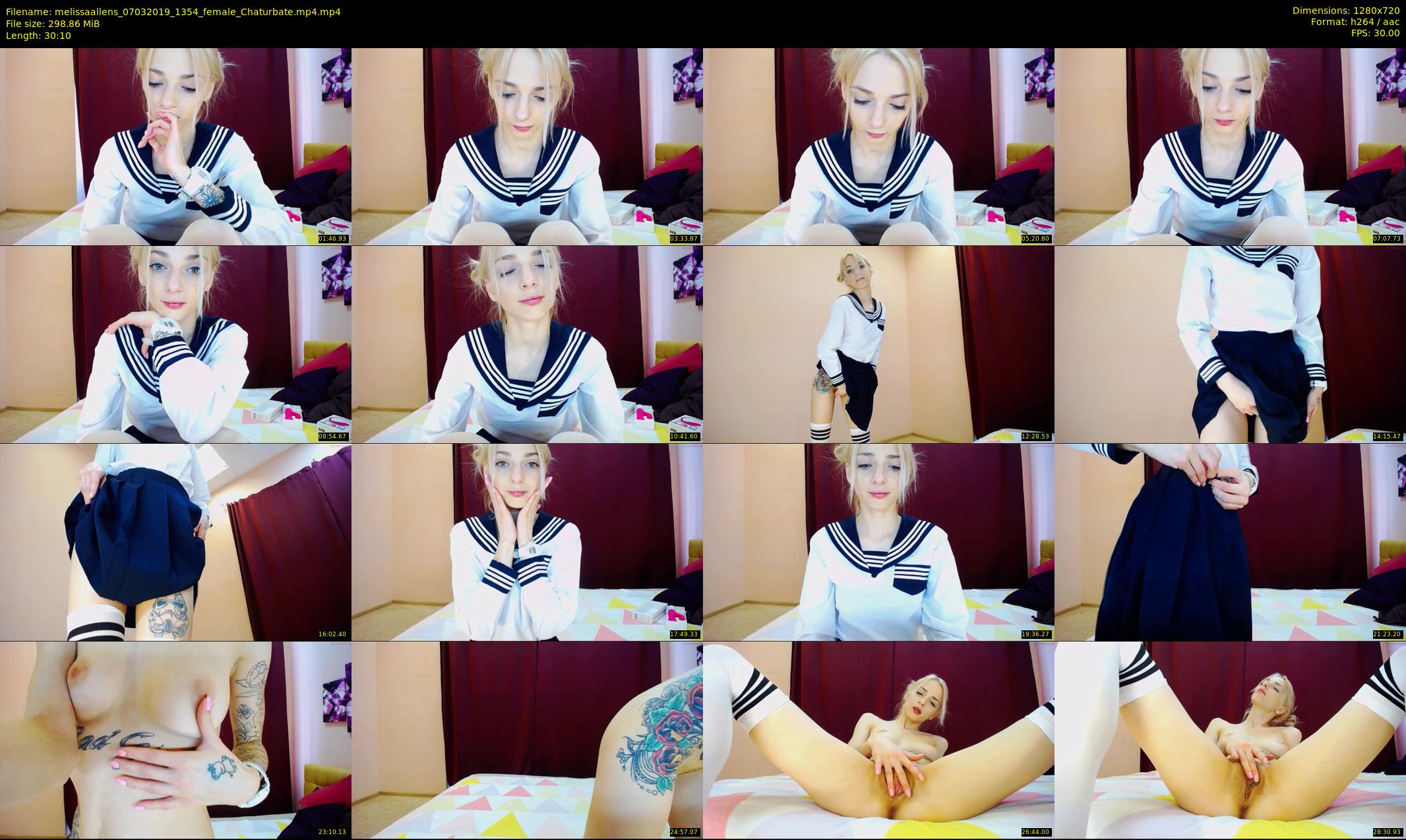 melissaallens — 31 minute Chaturbate female cam show recording, 720p, Mar 7, 2019