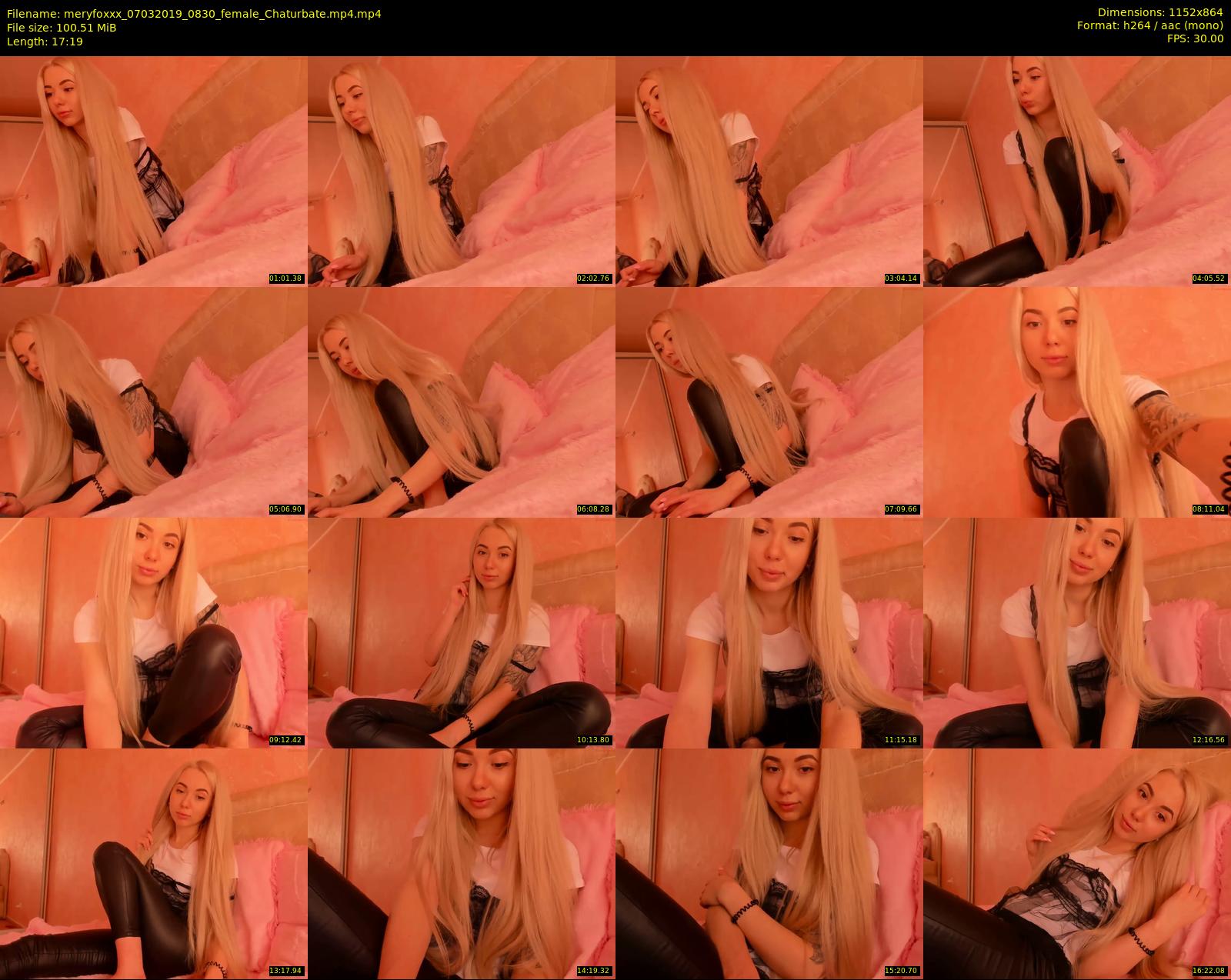 meryfoxxx — 18 minute Chaturbate female cam show recording, 720p, Mar 7, 2019