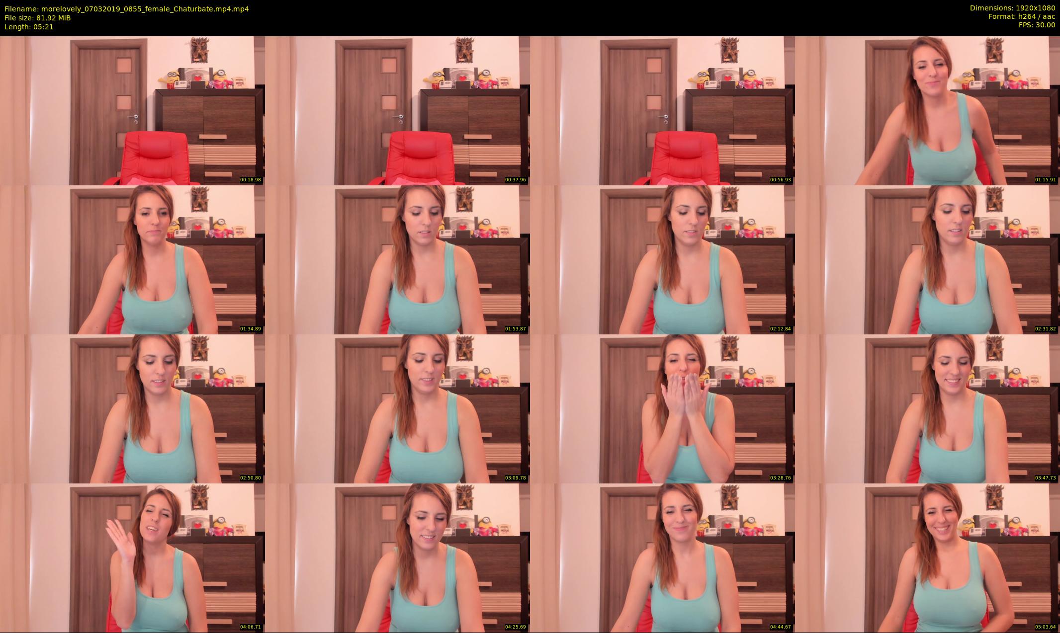 morelovely — 6 minute Chaturbate female cam show recording, 1080p, Mar 7, 2019