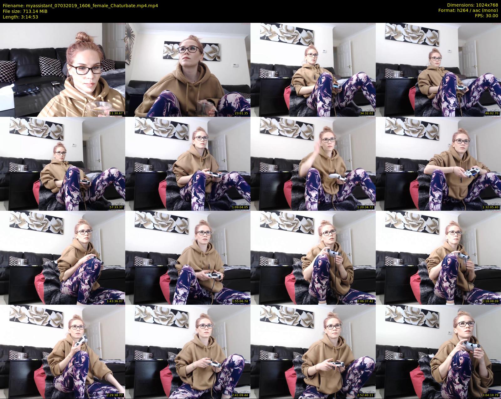 myassistant — 195 minute Chaturbate female cam show recording, 720p, Mar 7, 2019