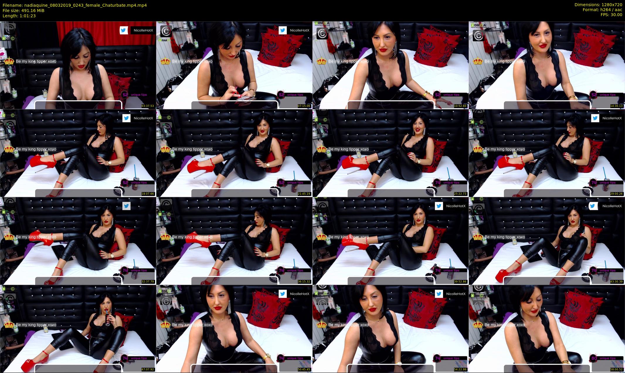 nadiaquine — 62 minute Chaturbate female cam show recording, 720p, Mar 8, 2019