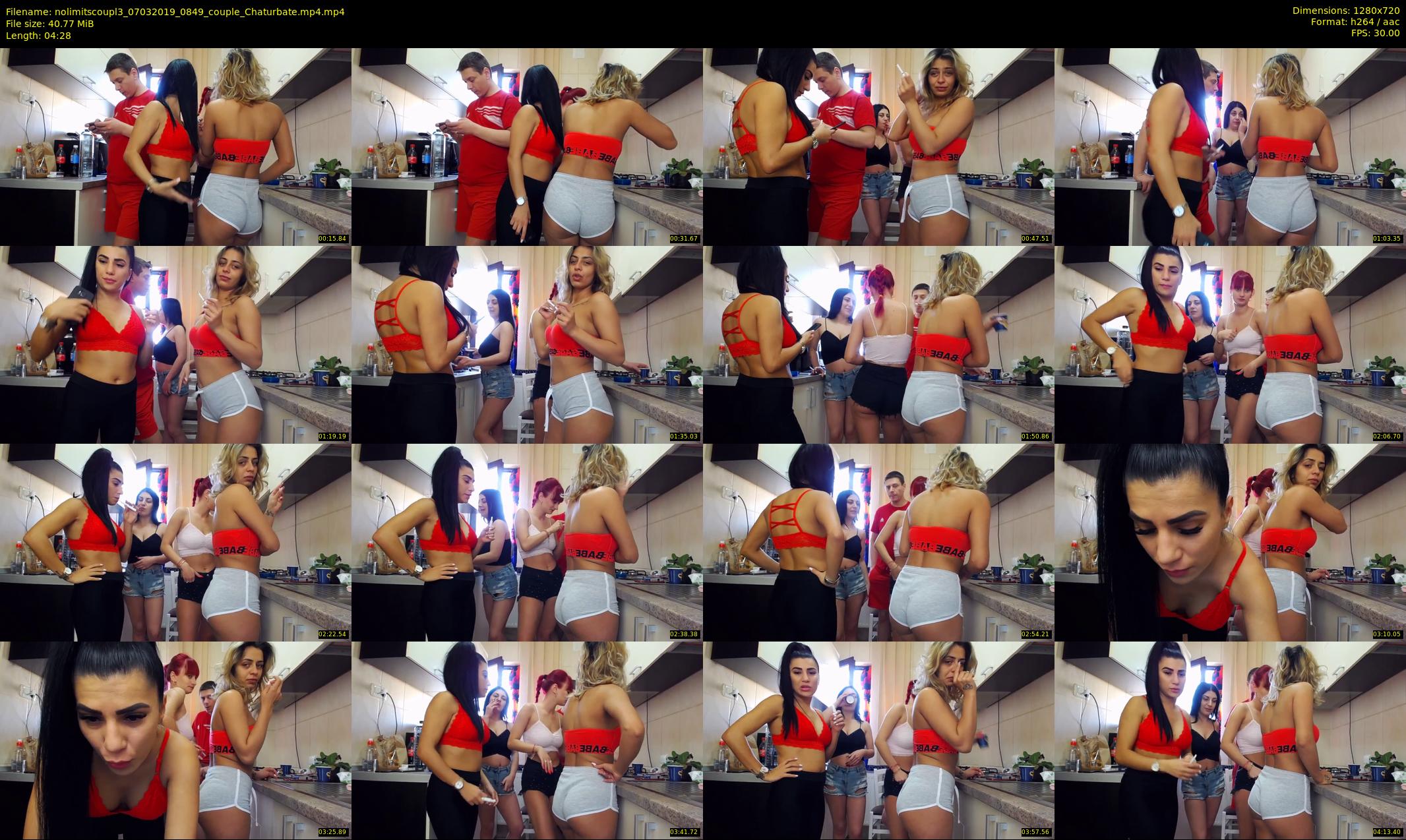nolimitscoupl3 — 5 minute Chaturbate couple cam show recording, 720p, Mar 7, 2019