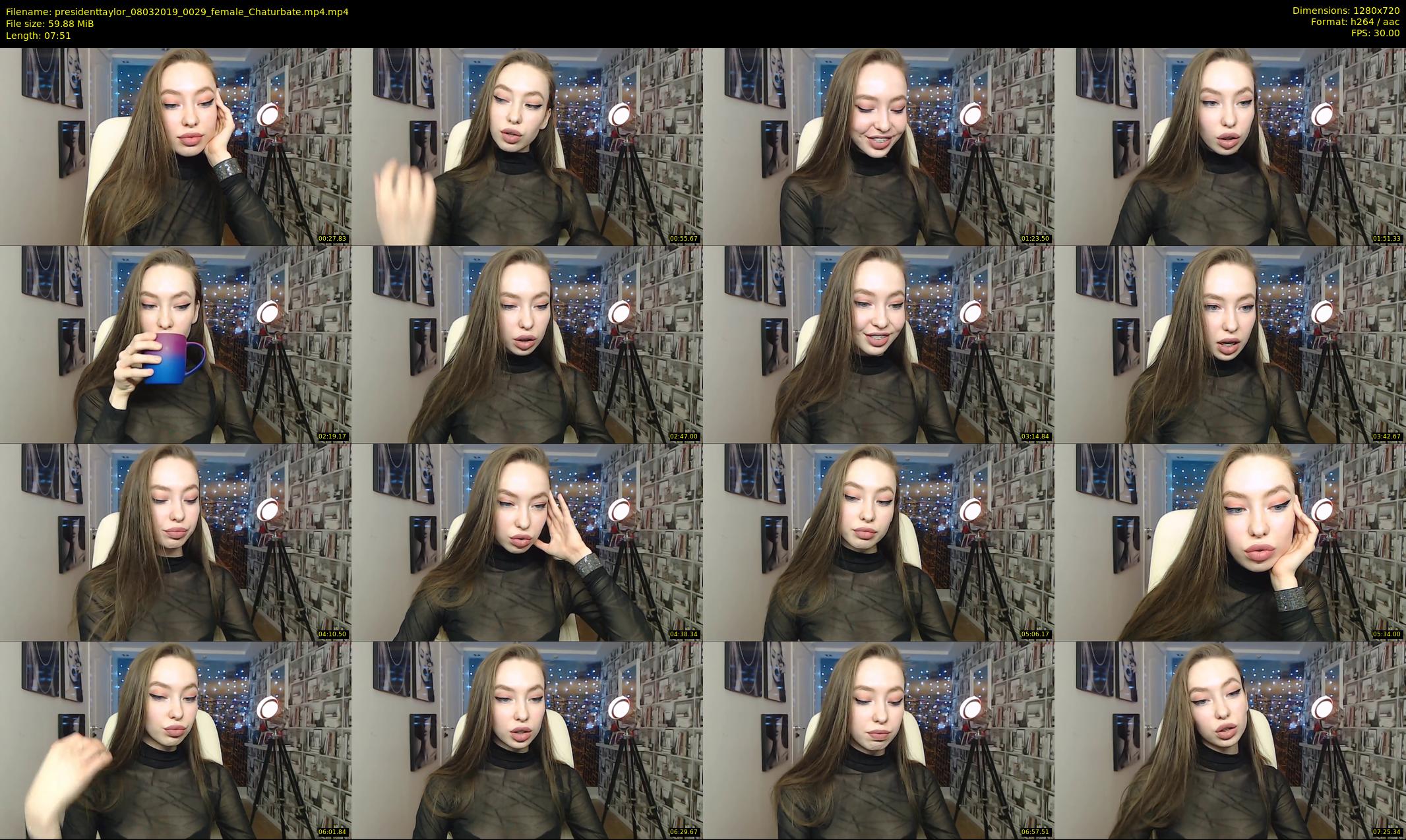 presidenttaylor — 8 minute Chaturbate female cam show recording, 720p, Mar 8, 2019