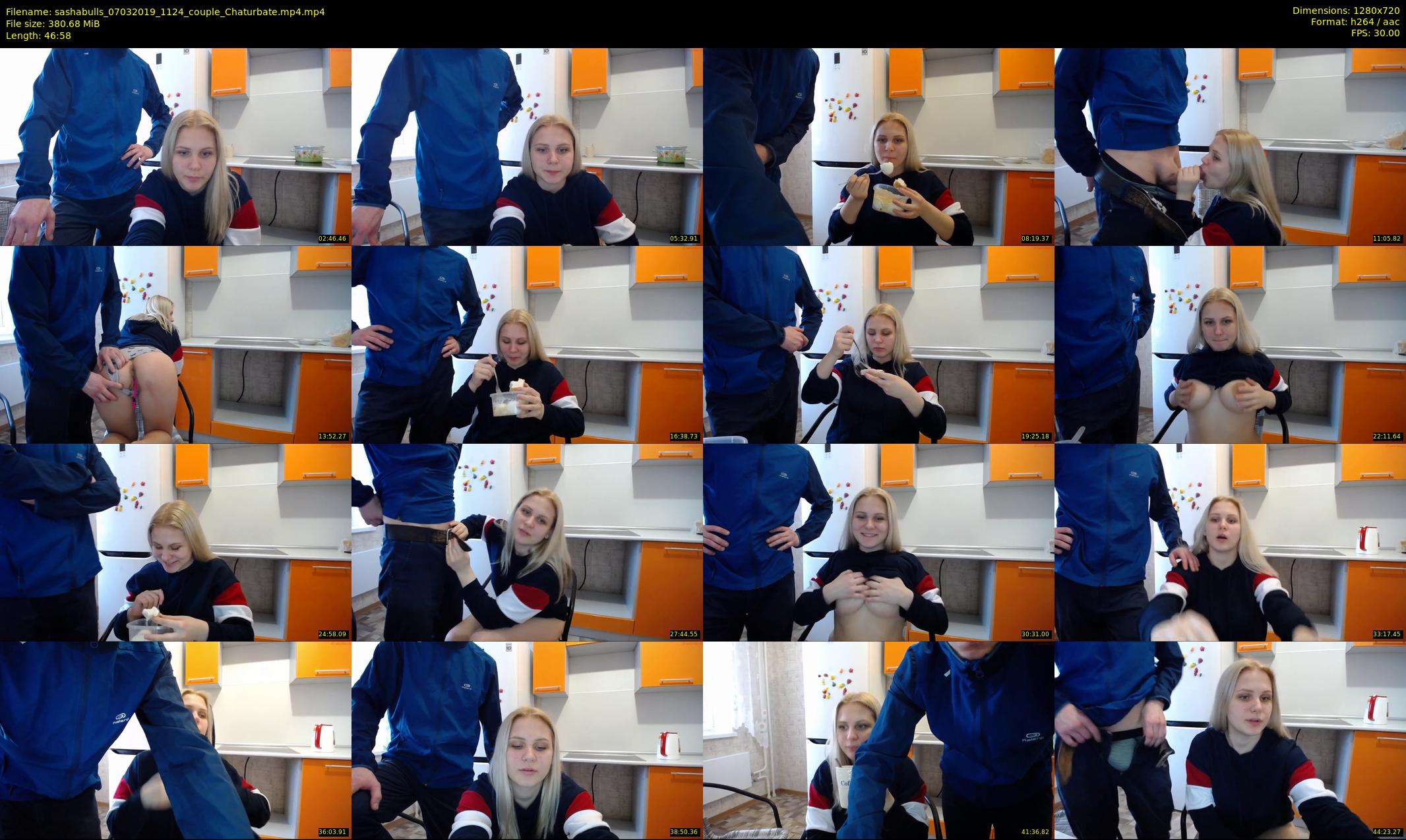 sashabulls — 47 minute Chaturbate couple cam show recording, 720p, Mar 7, 2019