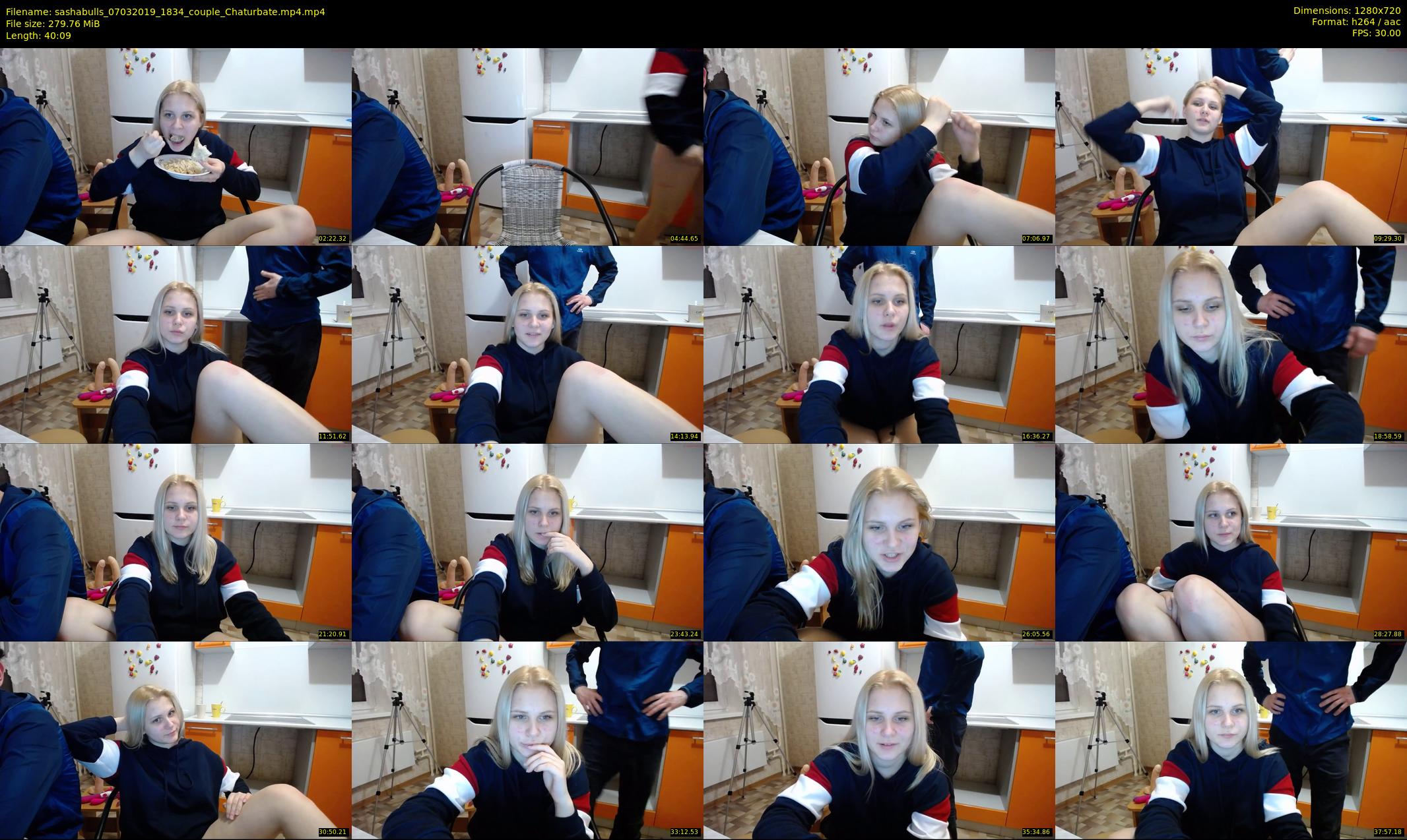 sashabulls — 41 minute Chaturbate couple cam show recording, 720p, Mar 7, 2019