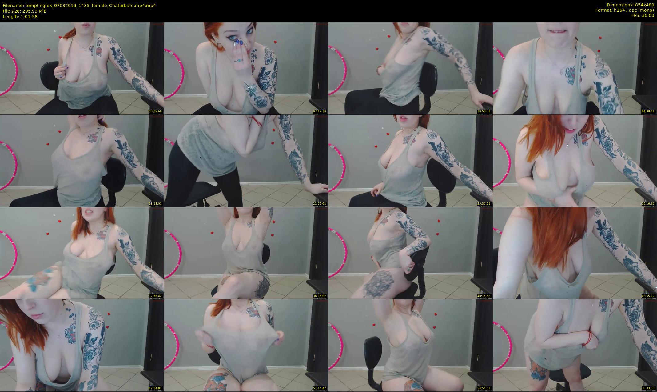 temptingfox — 62 minute Chaturbate female cam show recording, 480p, Mar 7, 2019