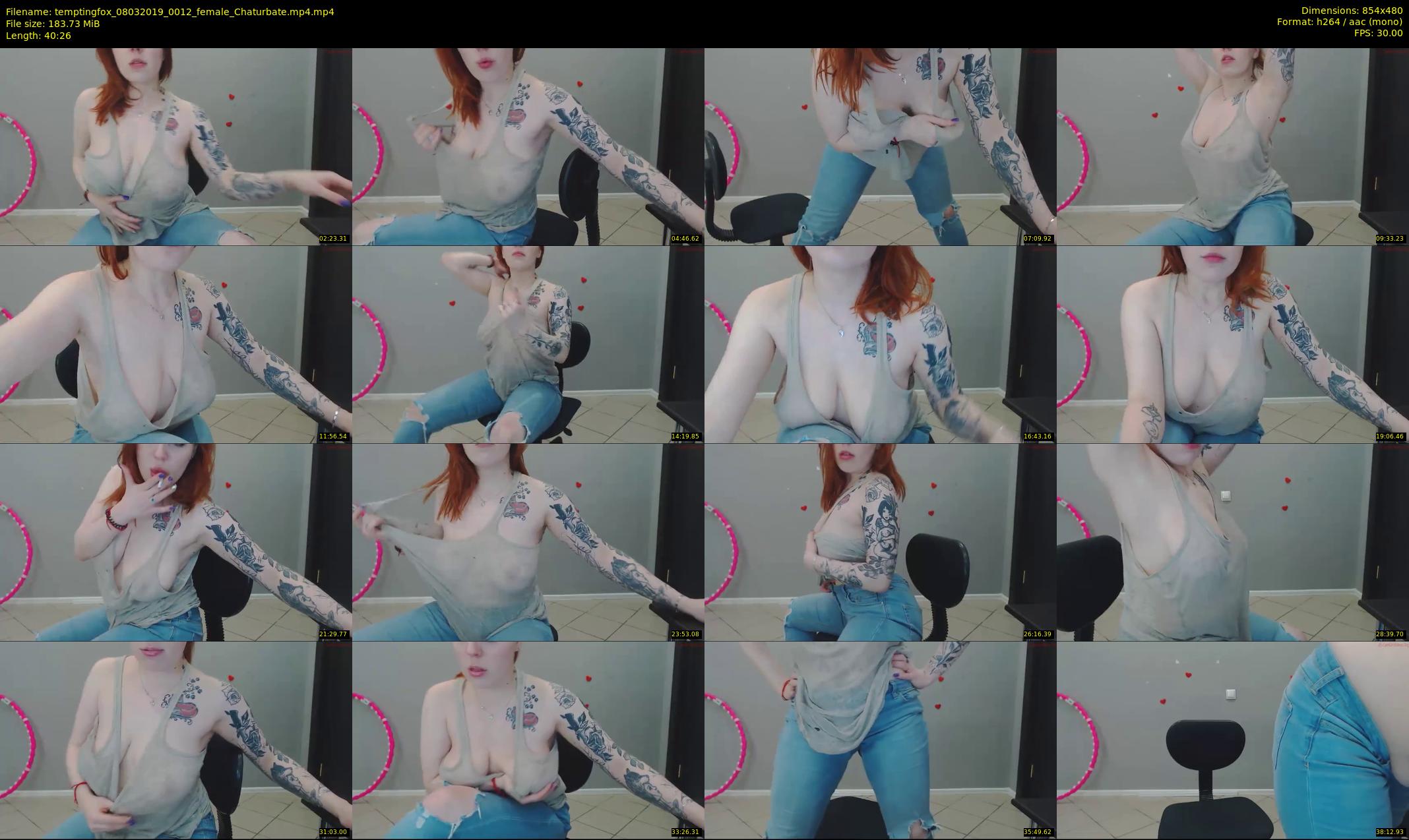 temptingfox — 41 minute Chaturbate female cam show recording, 480p, Mar 8, 2019